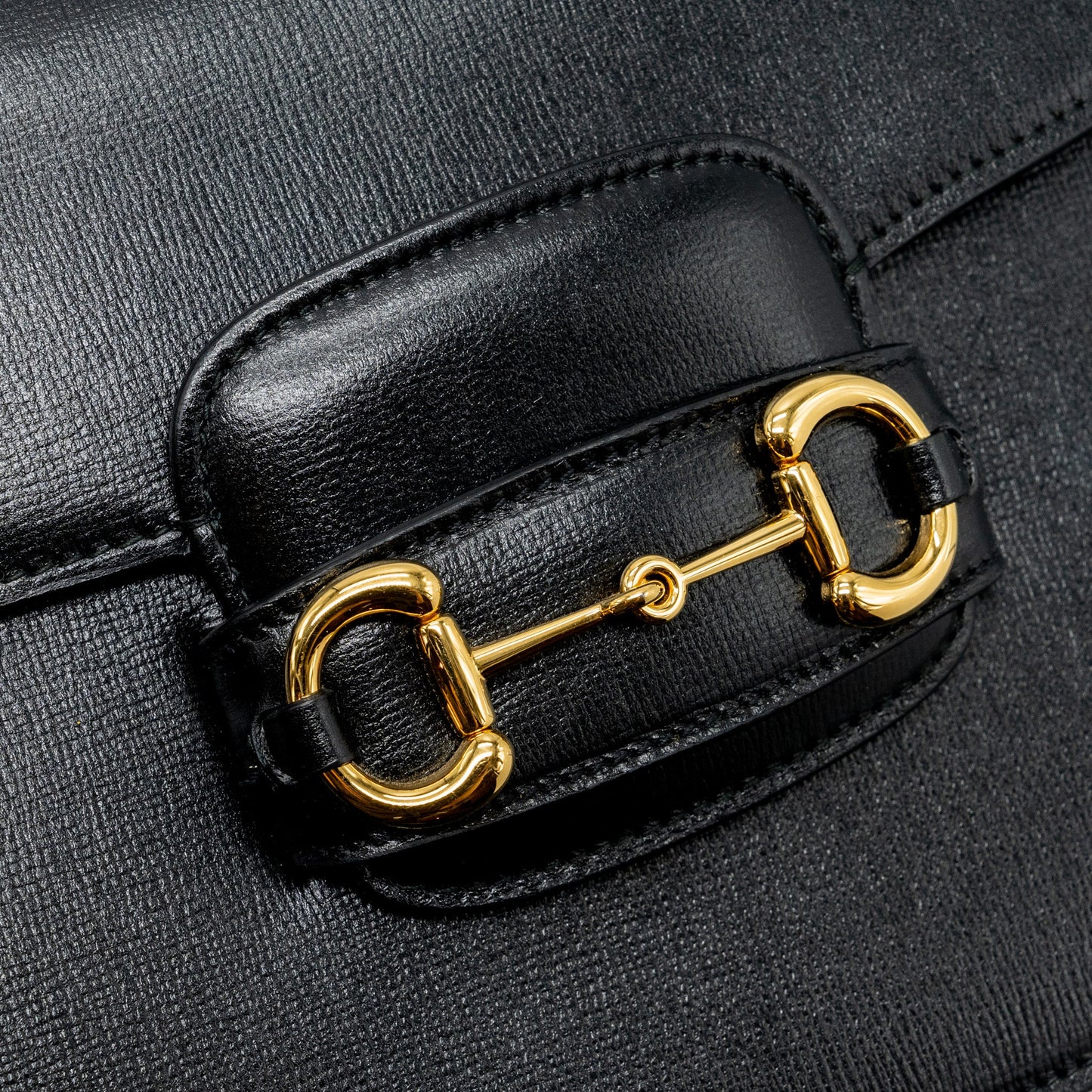 Gucci Horsebit 1955 Shoulder Bag Leather Black