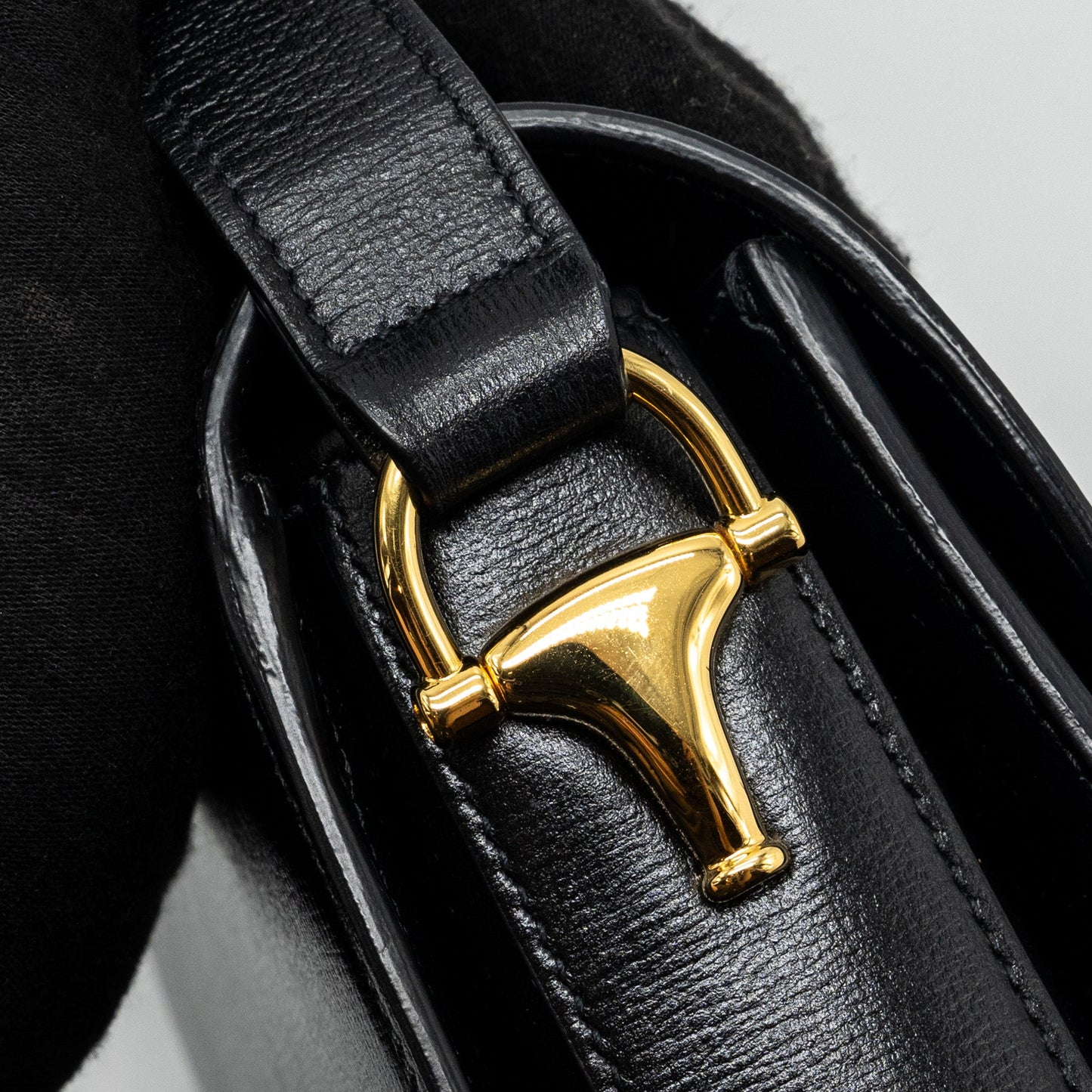 Gucci Horsebit 1955 Shoulder Bag Leather Black