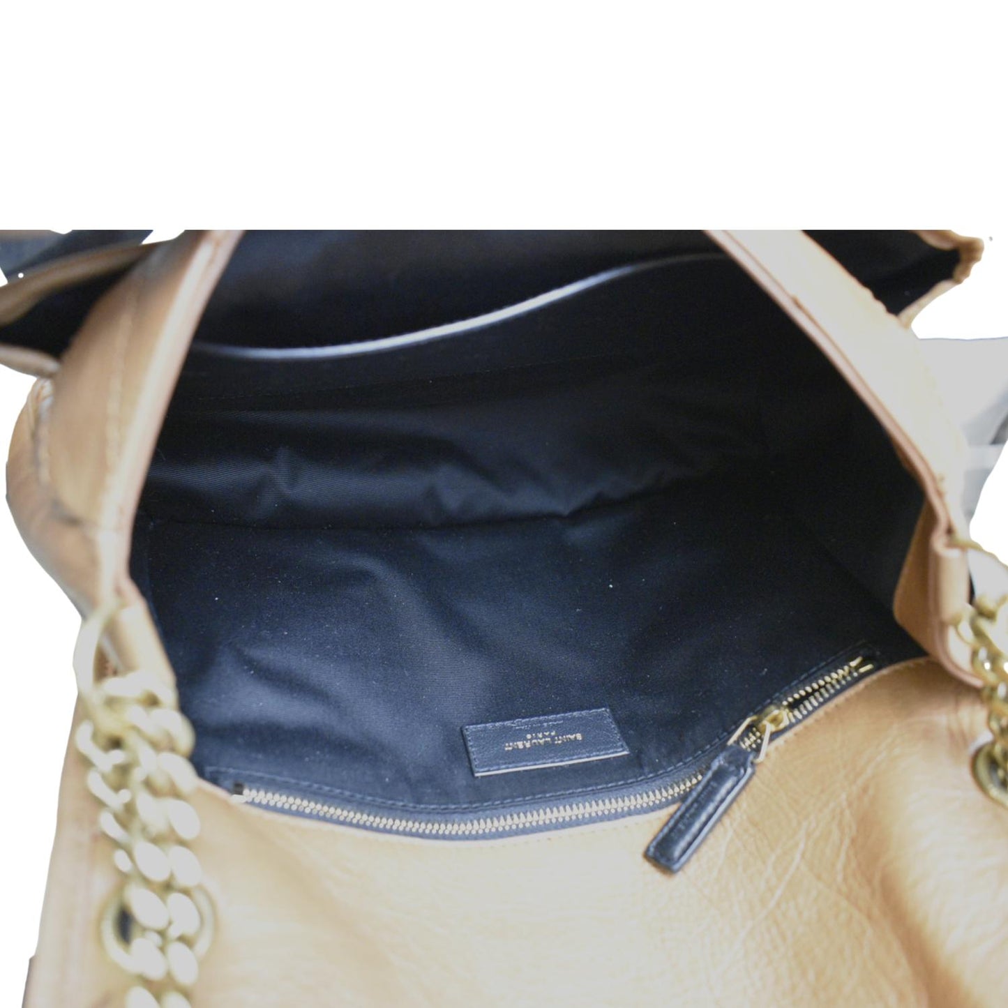 YVES SAINT LAURENT Niki Medium Leather Crossbody Bag Dark Brown