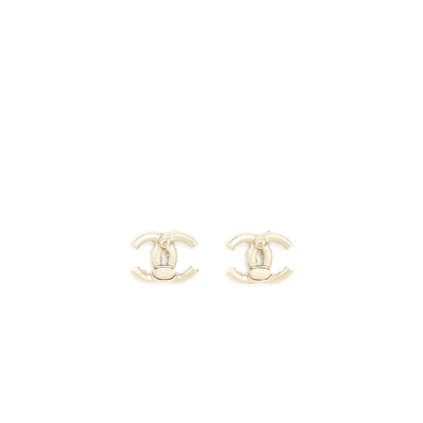 Chanel CC Pearl Earrings With Multicoloured Pearls L