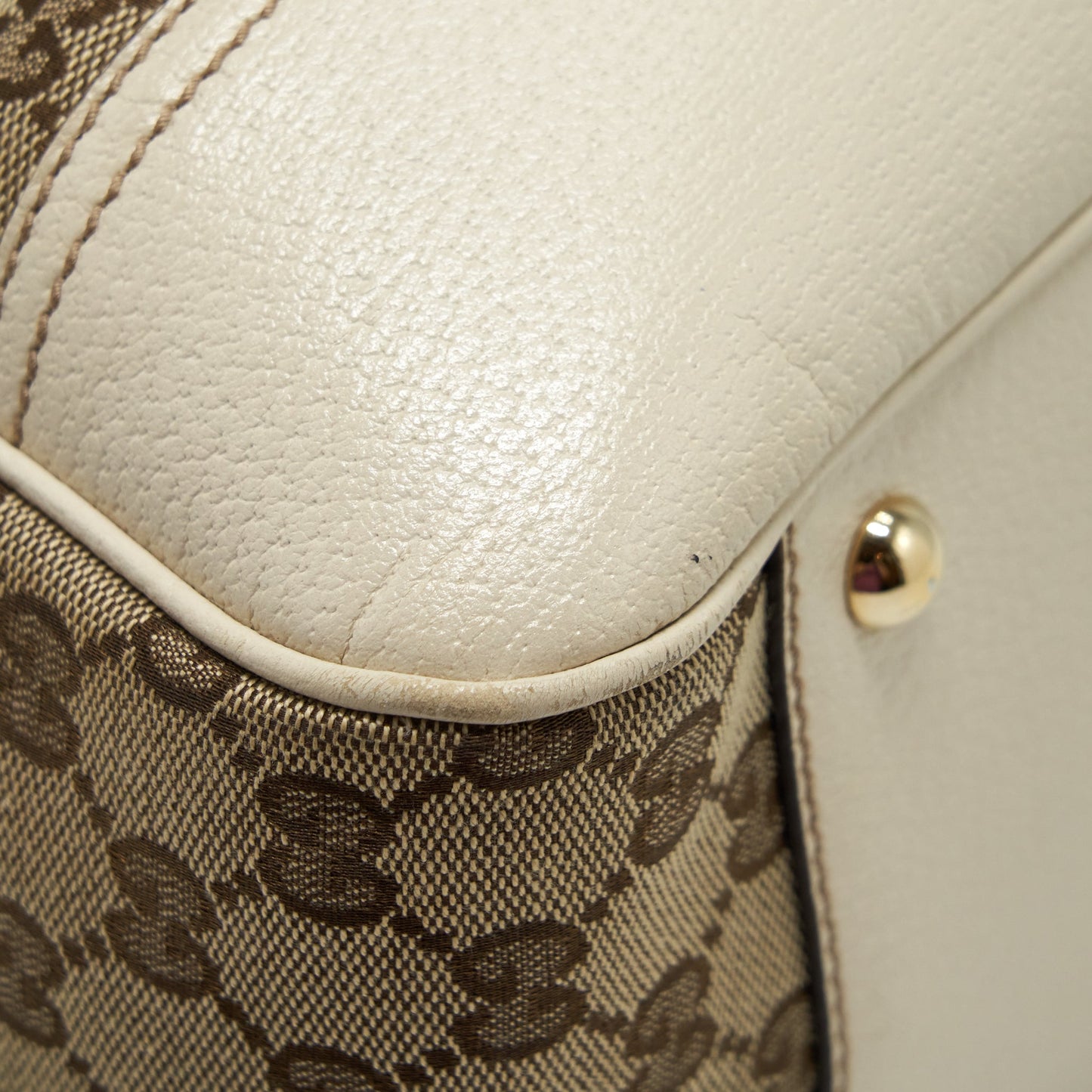 Gucci Princy Tote Bag GG Supreme Canvas/ White