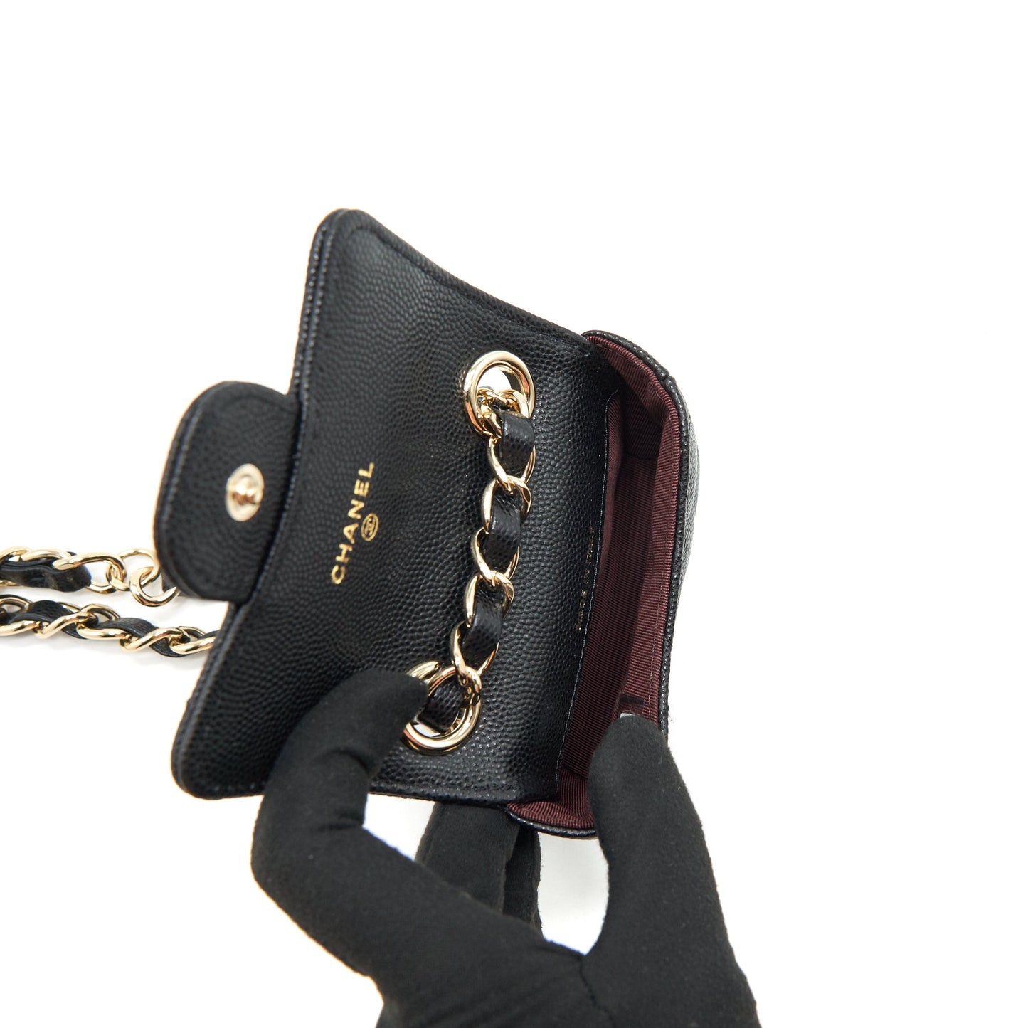 Chanel 21B Belt Bag Caviar Black L