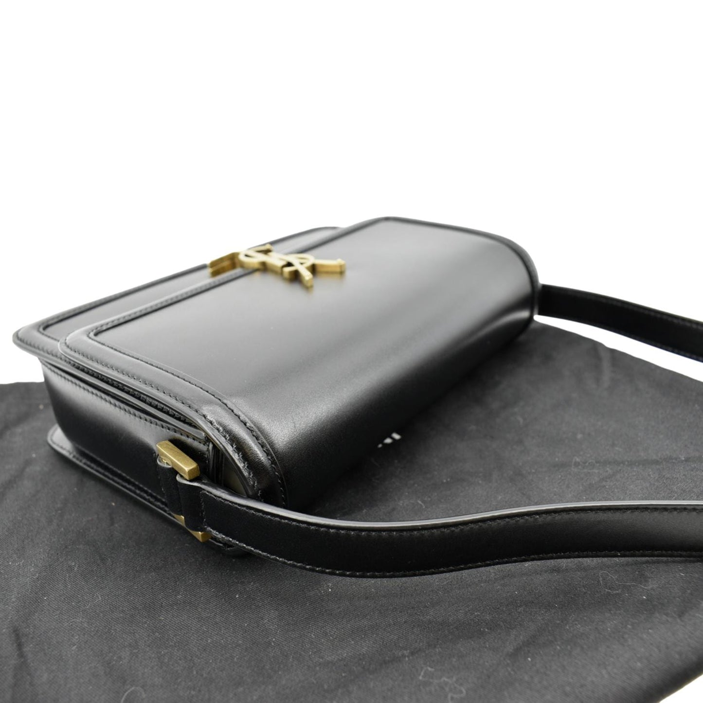 YVES SAINT LAURENT Solferino Medium Leather Shoulder Bag Black