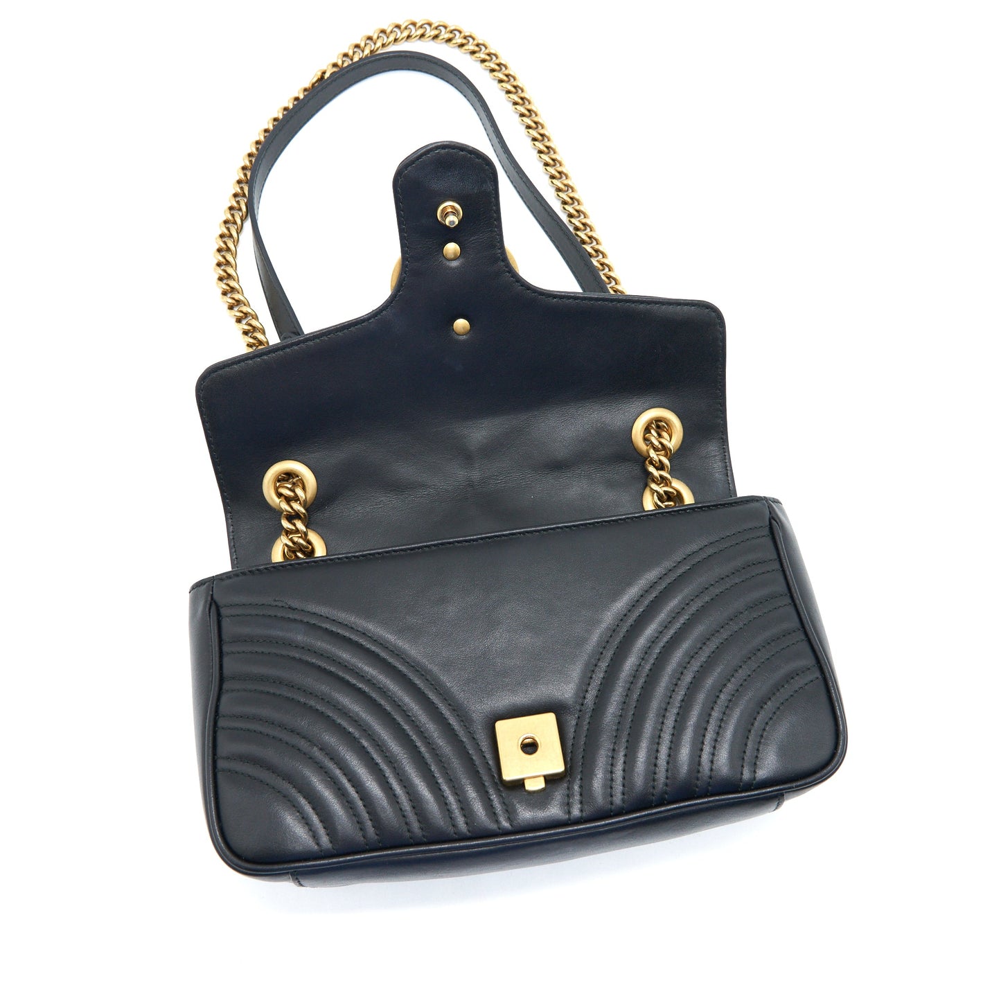 GUCCI GG MARMONT SMALL SHOULDER BAG BLACK