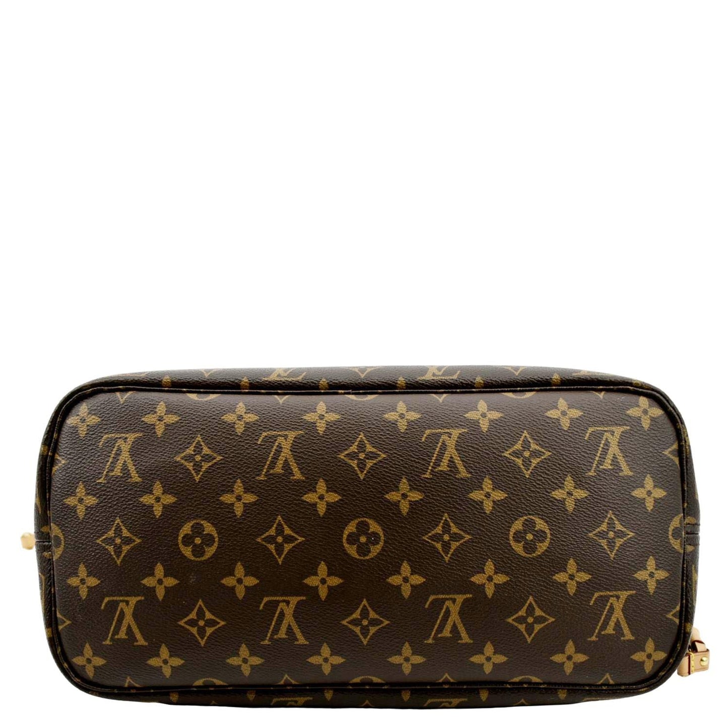 LOUIS VUITTON Neverfull MM Monogram Canvas Tote Bag Brown