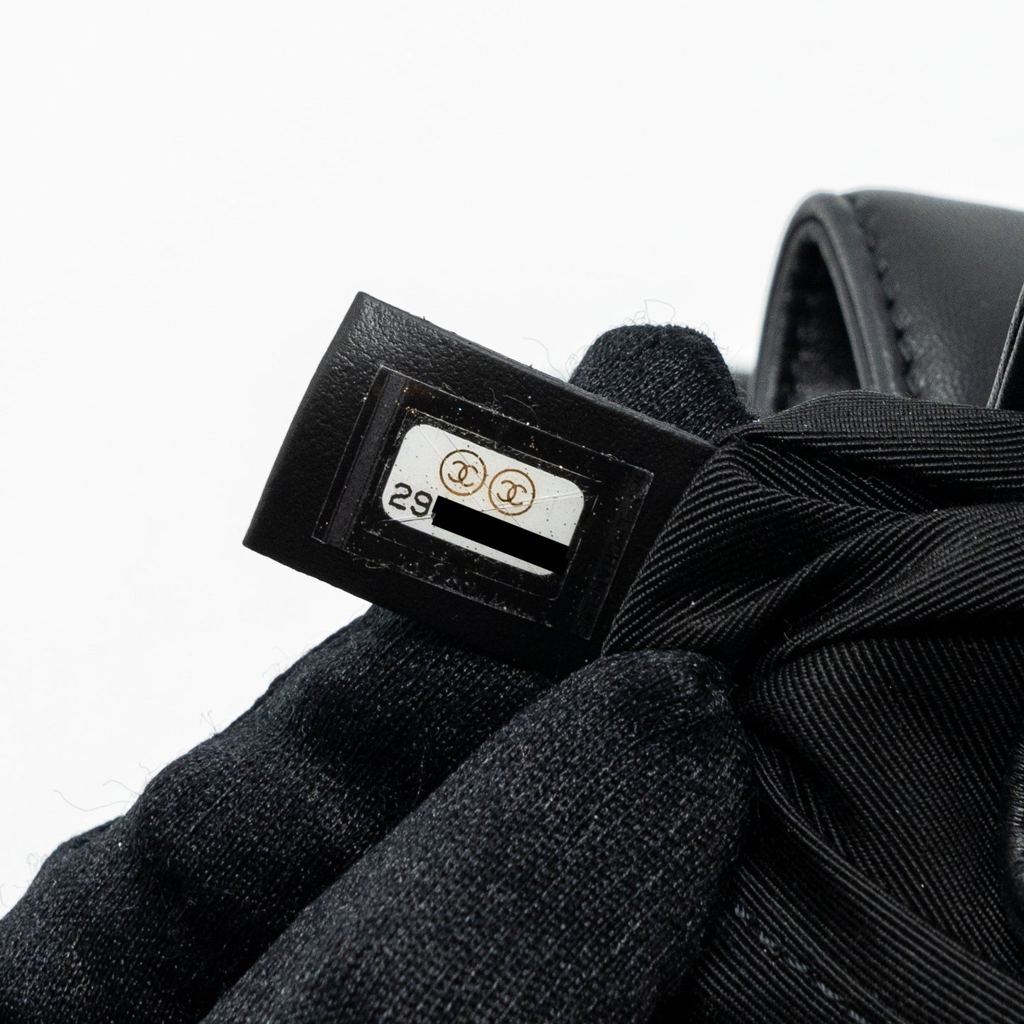 Chanel Drawstring Bucket Bag Calfskin Black L