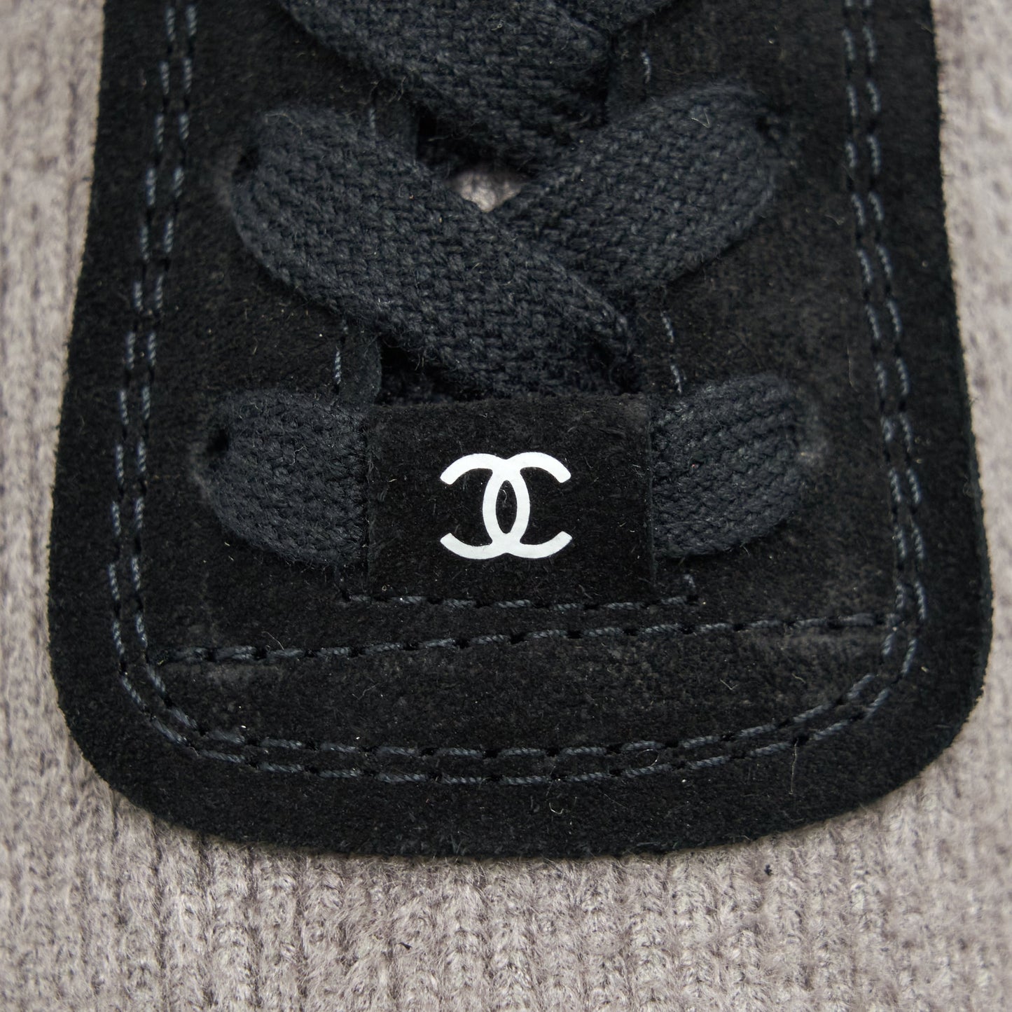 Chanel Size 37 Women’s Sneakers Grey/ Black