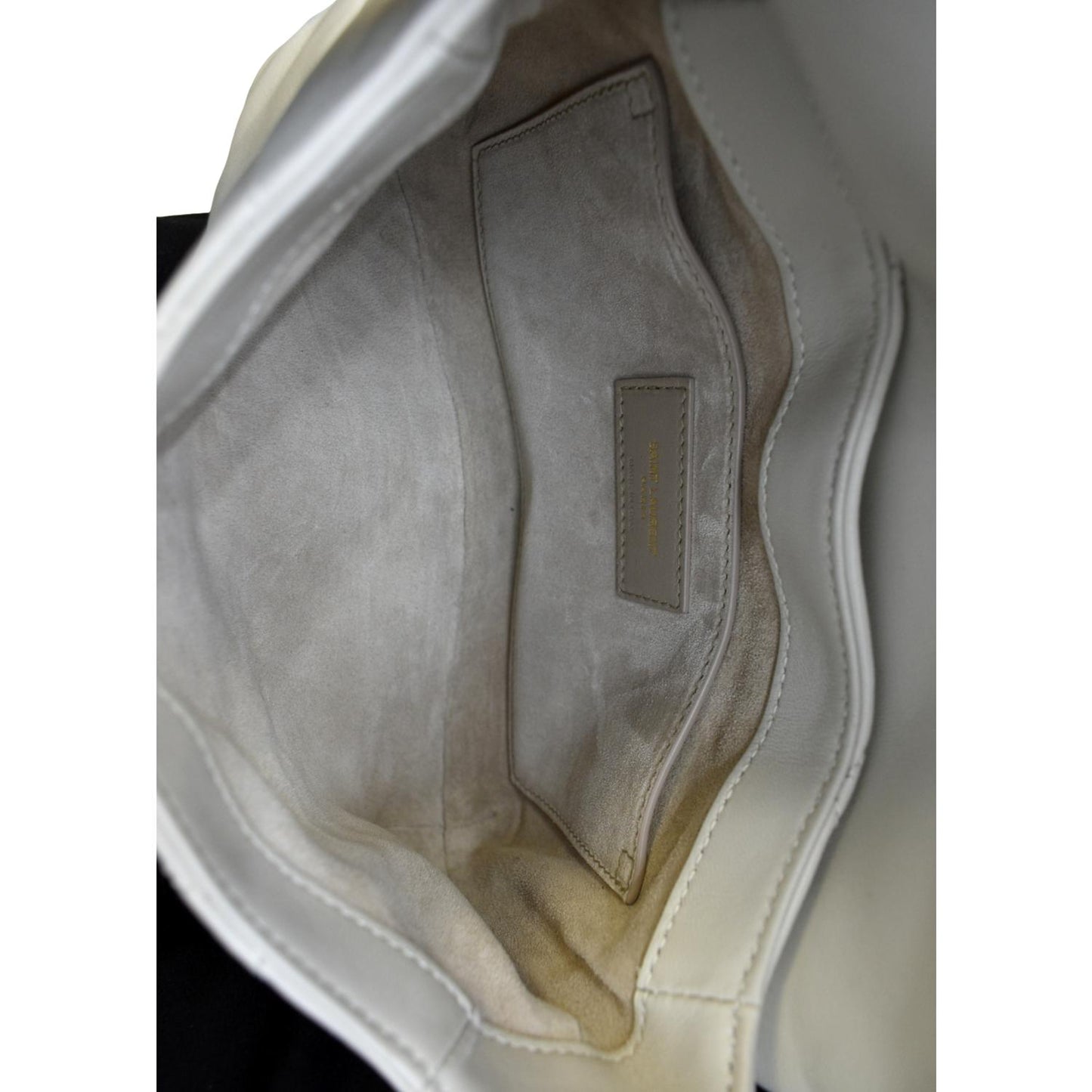 YVES SAINT LAURENT LE 57 Quilted Lambskin Leather Hobo Bag Antique Vintage