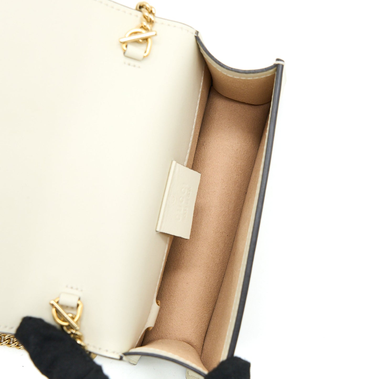 Gucci Sylvie Mini Chain Bag Calfskin White