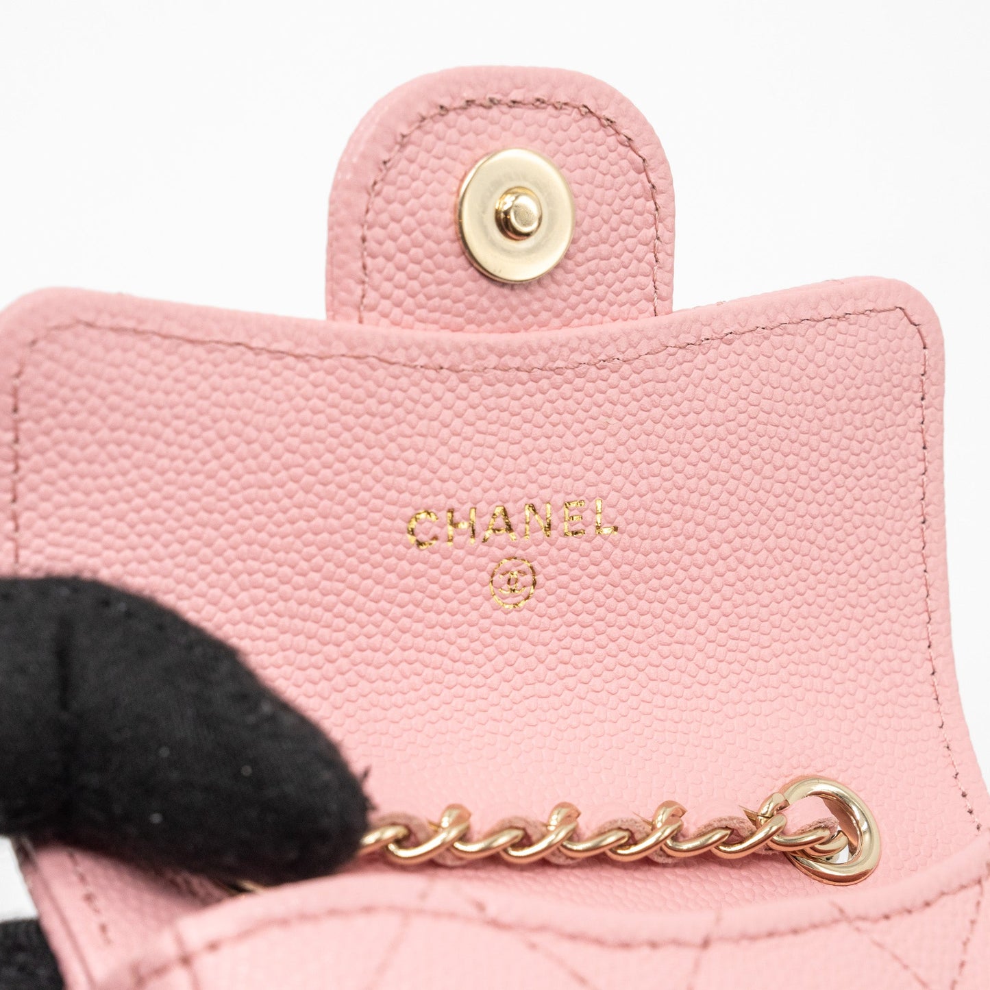 Chanel Mini Flap Belt Bag Caviar Pink L