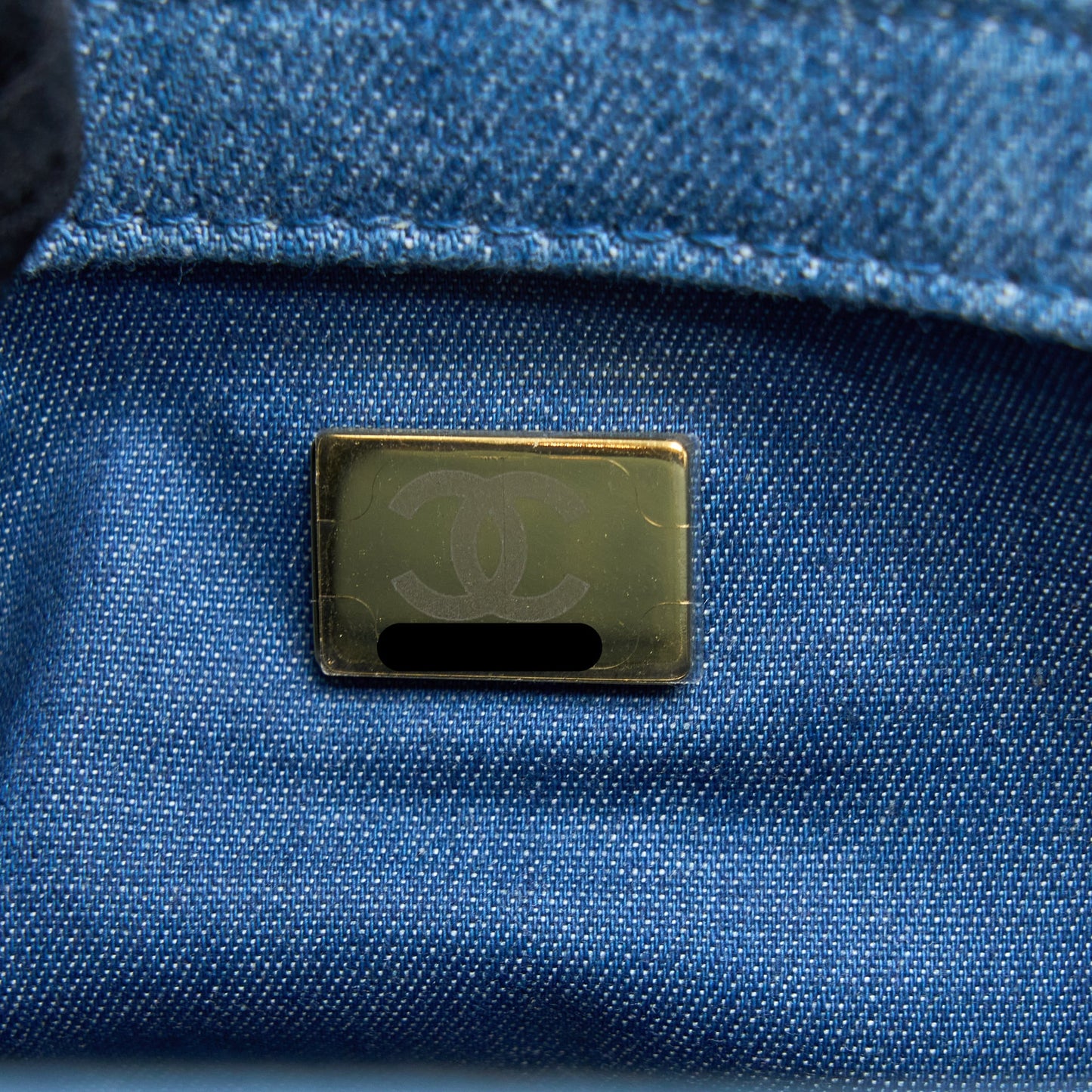 Chanel Pearl Crush Mini Square Flap Bag Denim Brushed (Microchip)