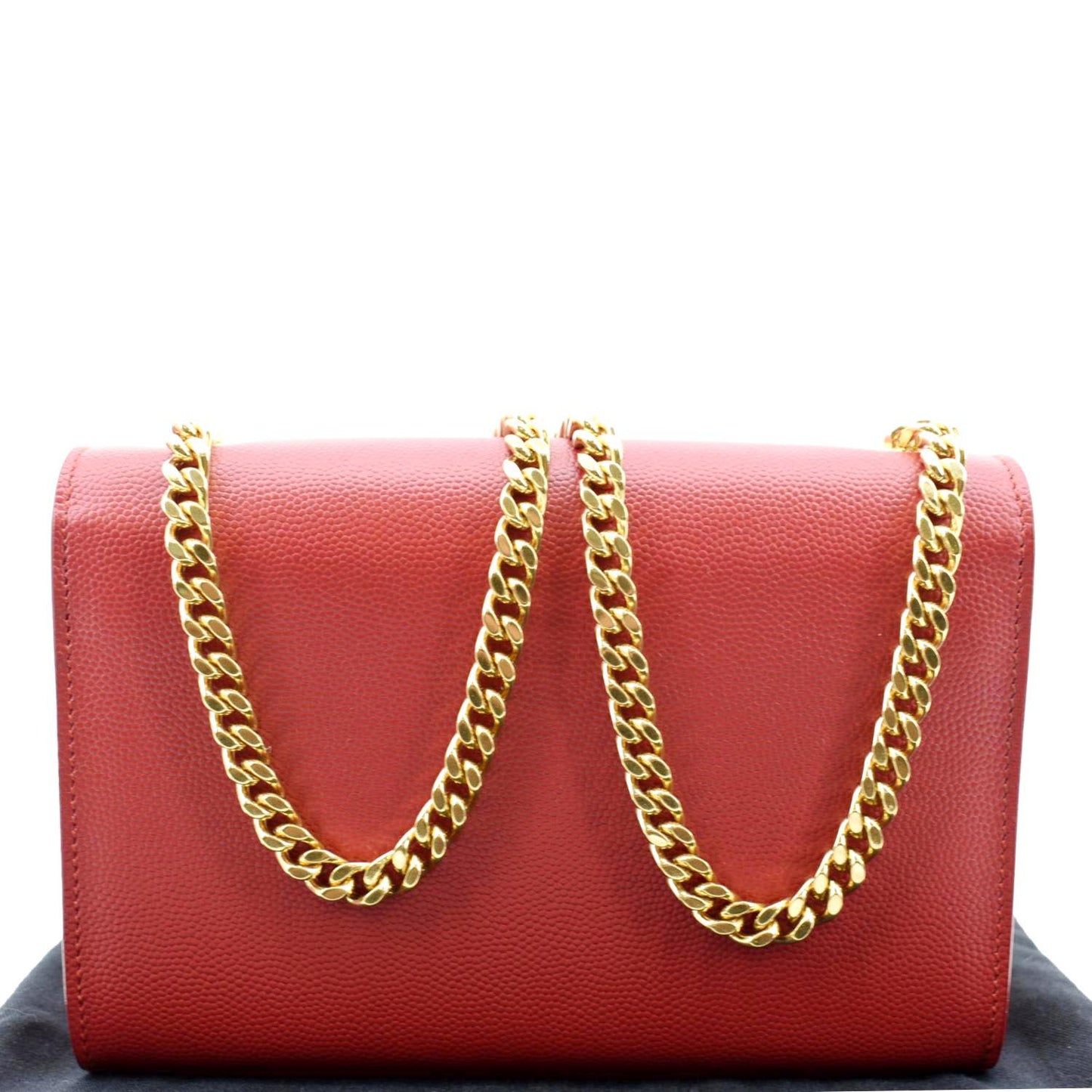 YVES SAINT LAURENT Kate Small Grain De Poudre Crossbody Bag Red
