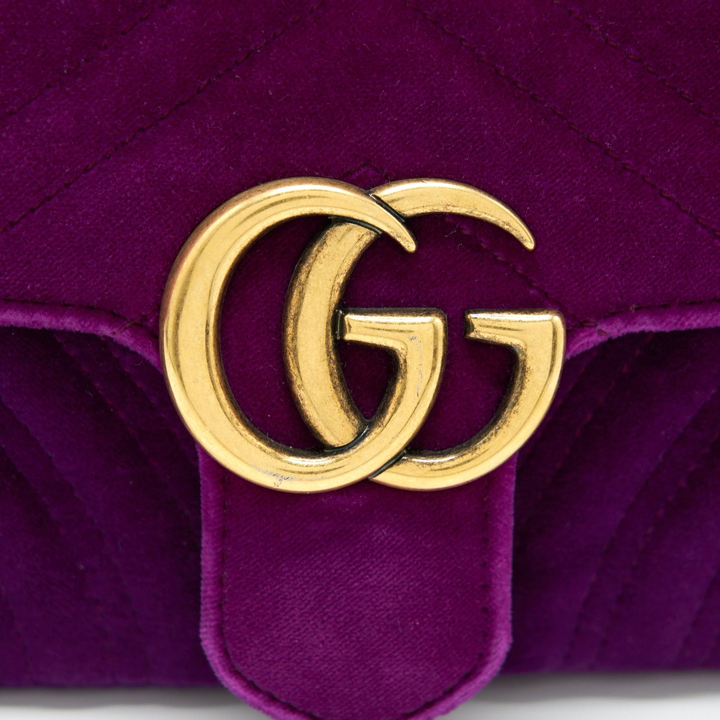 Gucci Mini Marmont Bag Velvet Purple