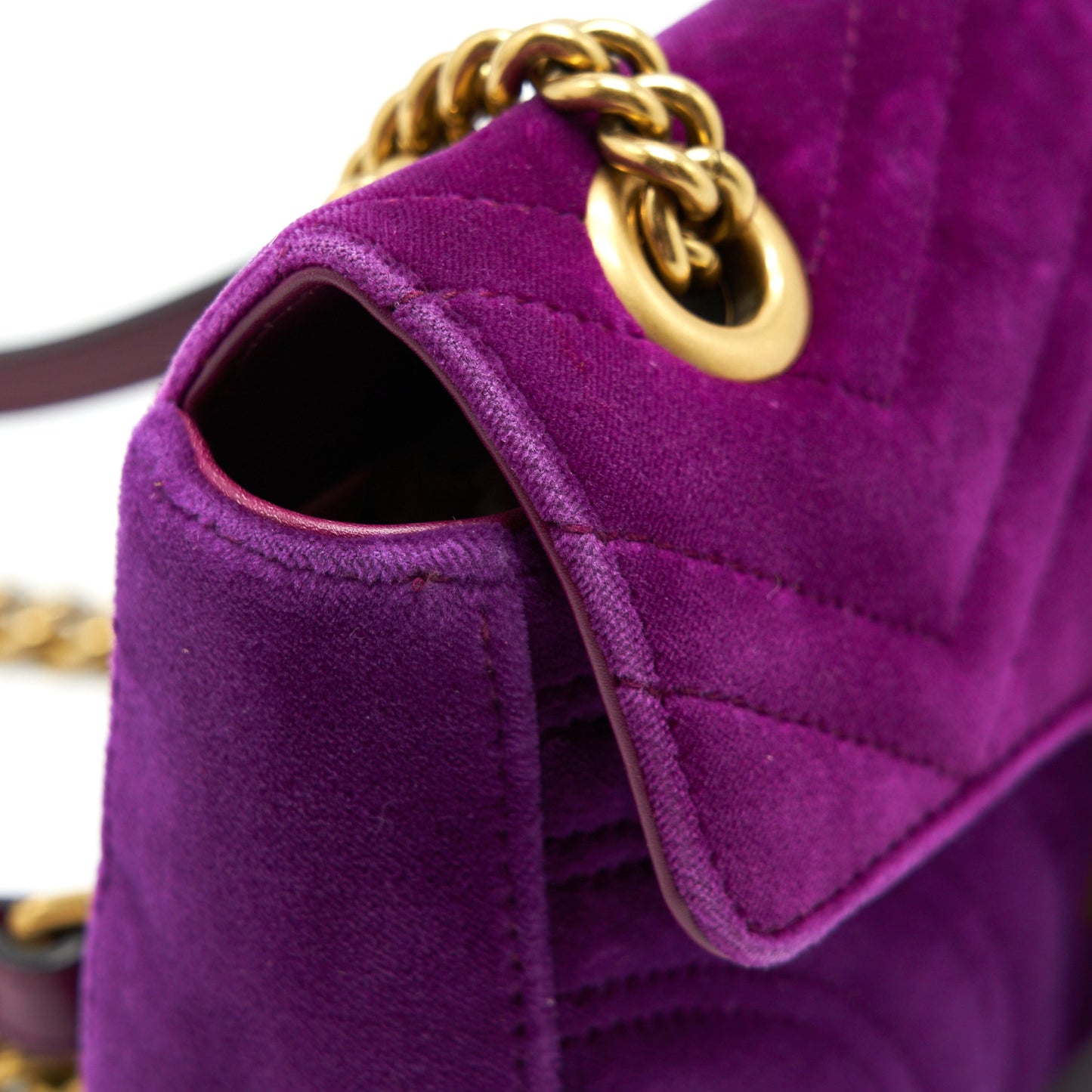 Gucci Mini Marmont Bag Velvet Purple
