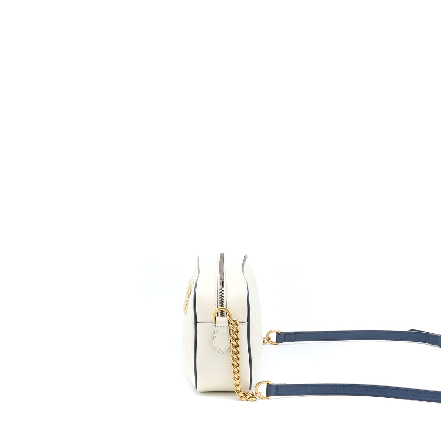 Gucci Marmont Camera Bag Calfskin White