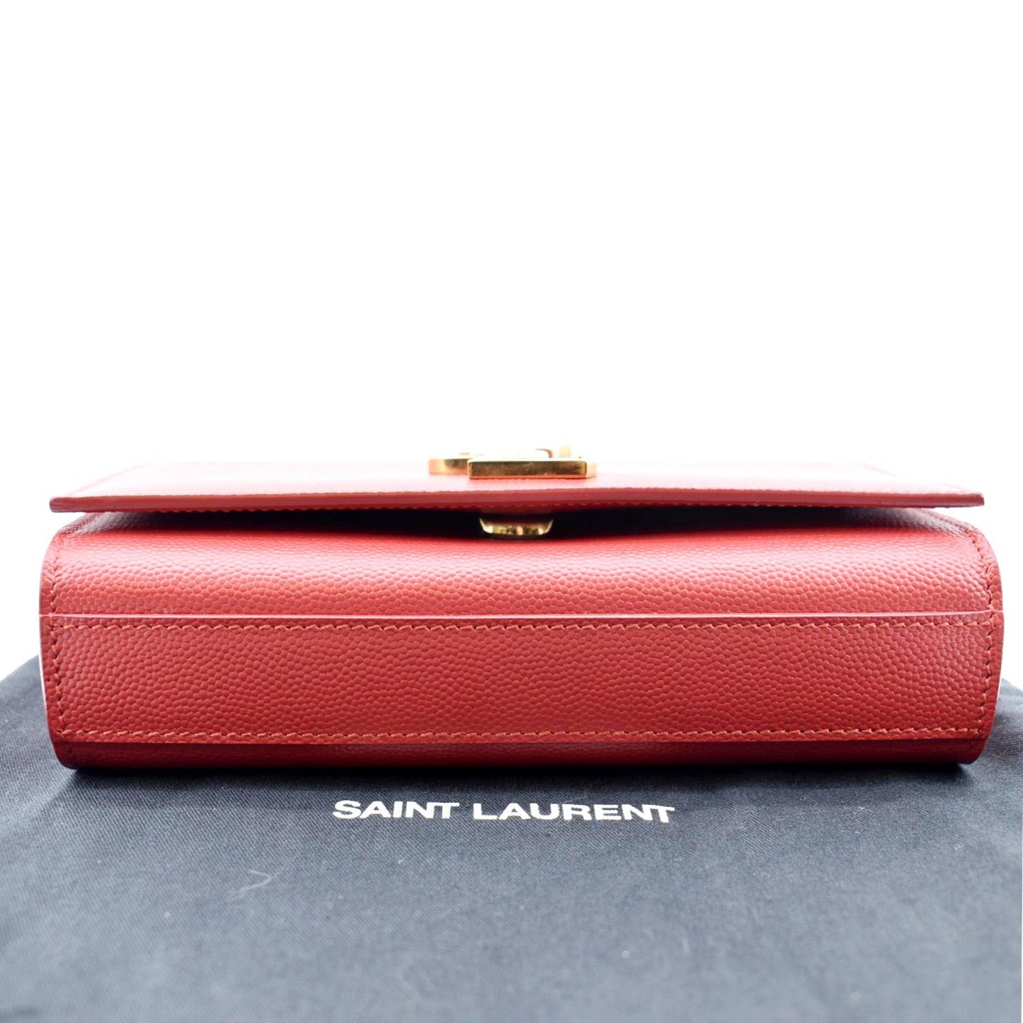 YVES SAINT LAURENT Kate Small Grain De Poudre Crossbody Bag Red