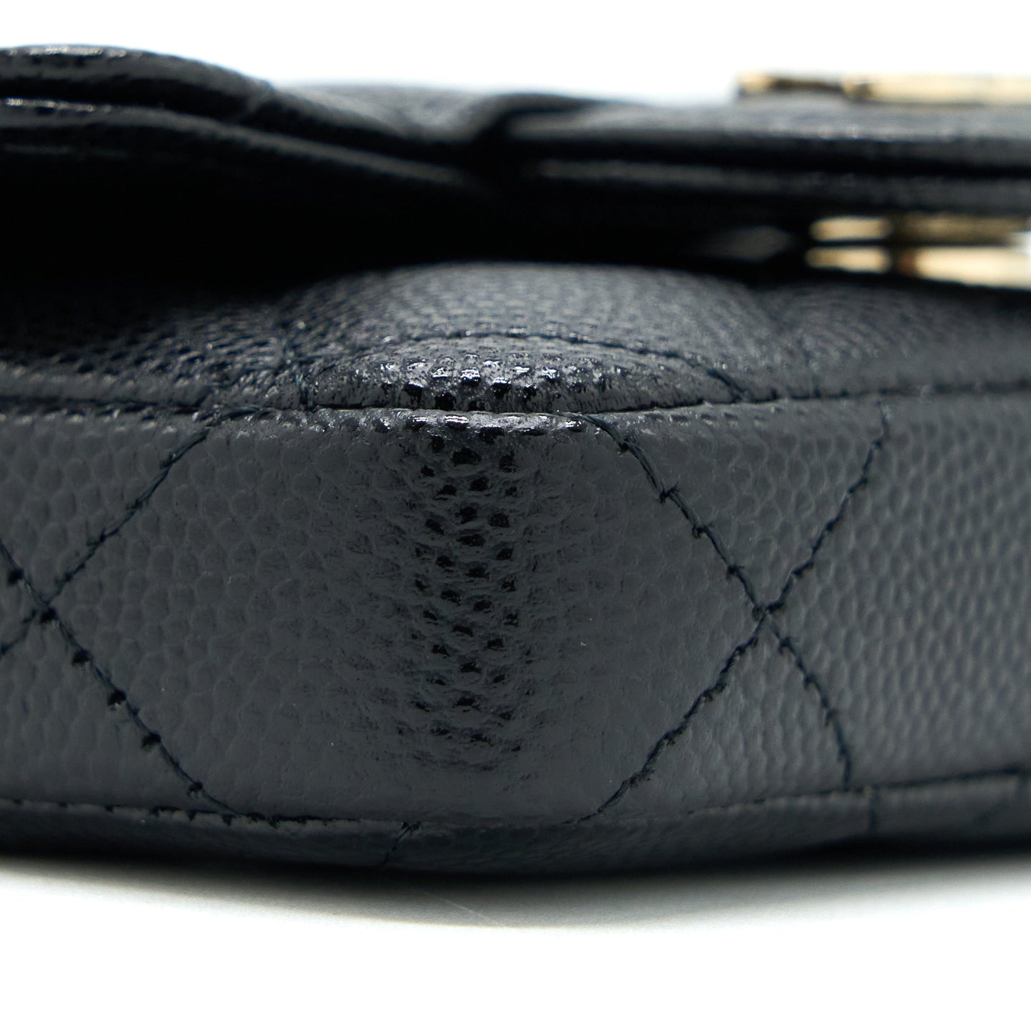 Chanel Flap Cardholder Belt Bag Caviar Black L