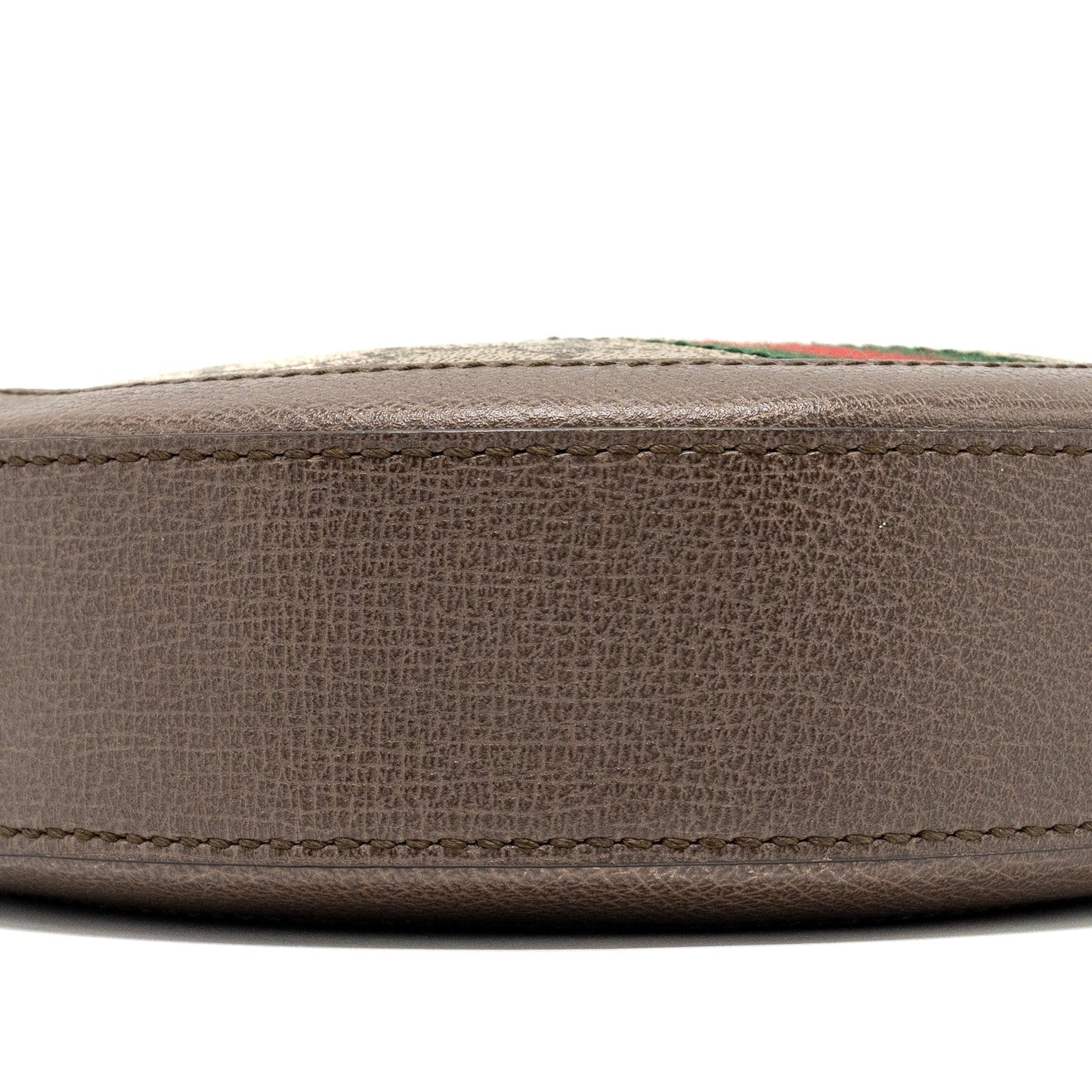 Gucci Ophidia GG mini round Shoulder bag GG supreme canvas / brown
