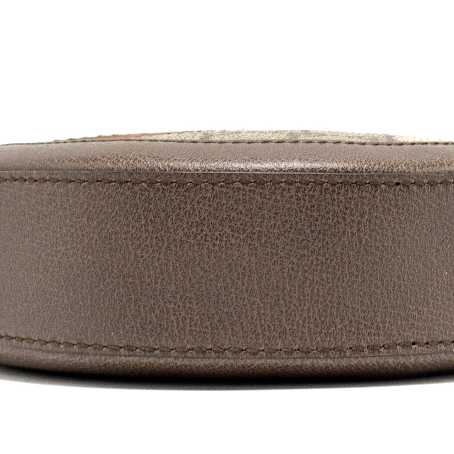 Gucci Ophidia GG mini round Shoulder bag GG supreme canvas / brown