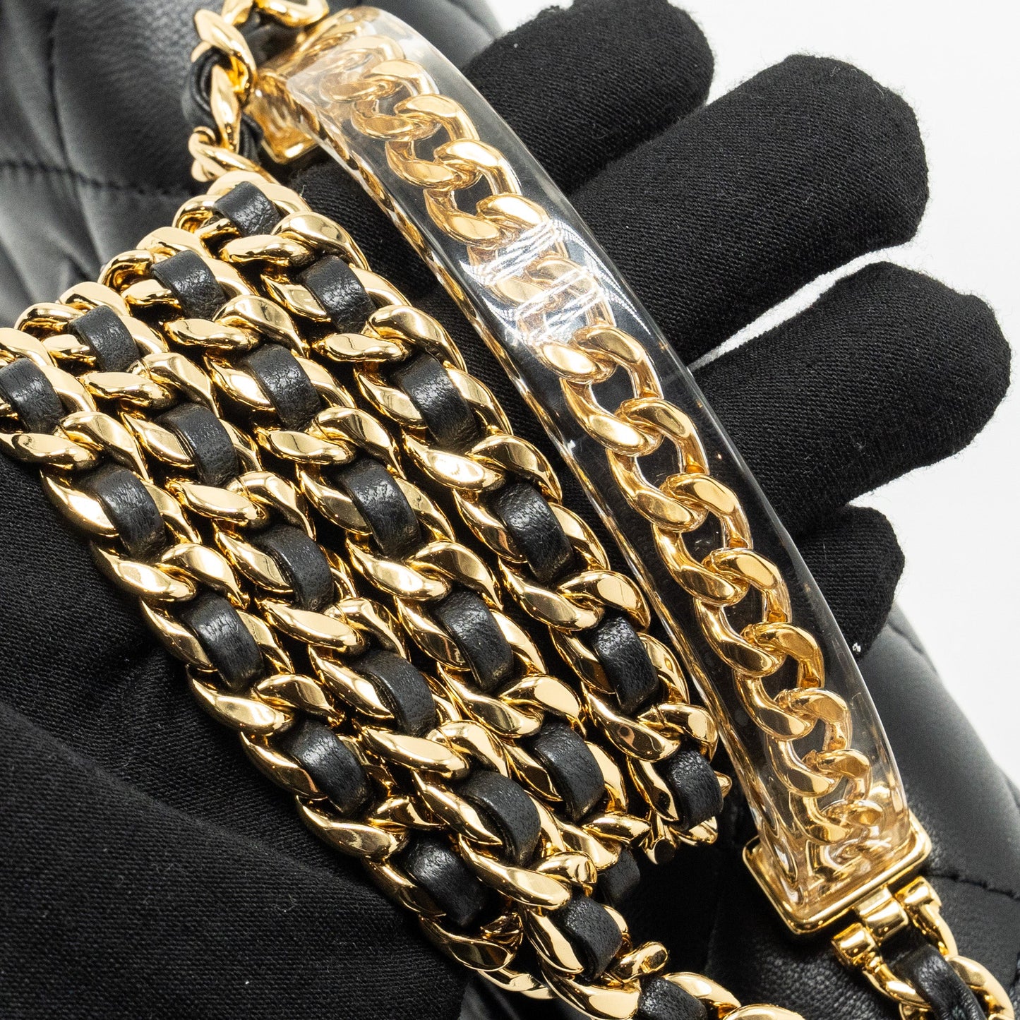 Chanel 24s Top Handle Mini Flap Bag Lambskin Black (microchip)