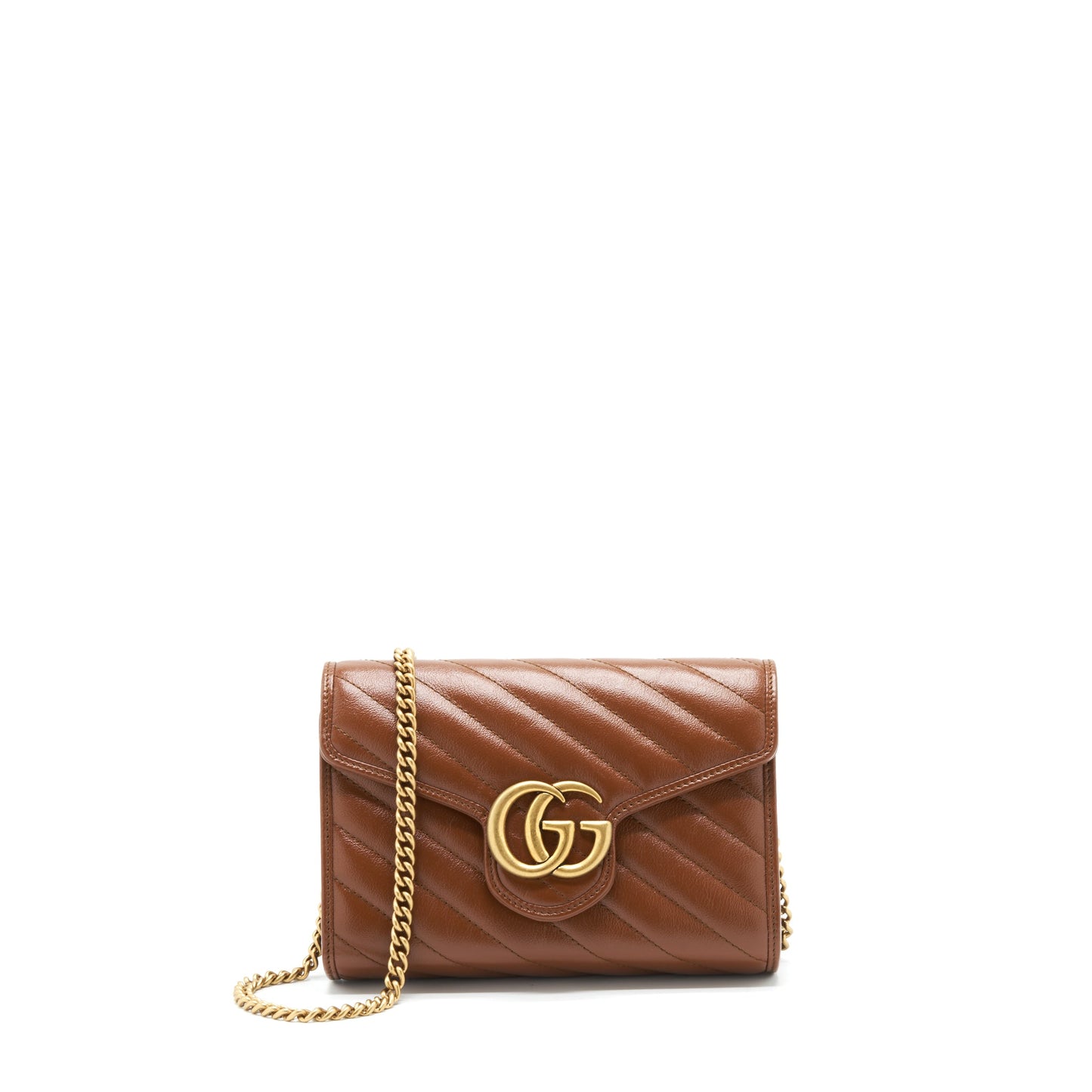 Gucci GG Marmont Matelasse Mini Bag Calfskin Brown