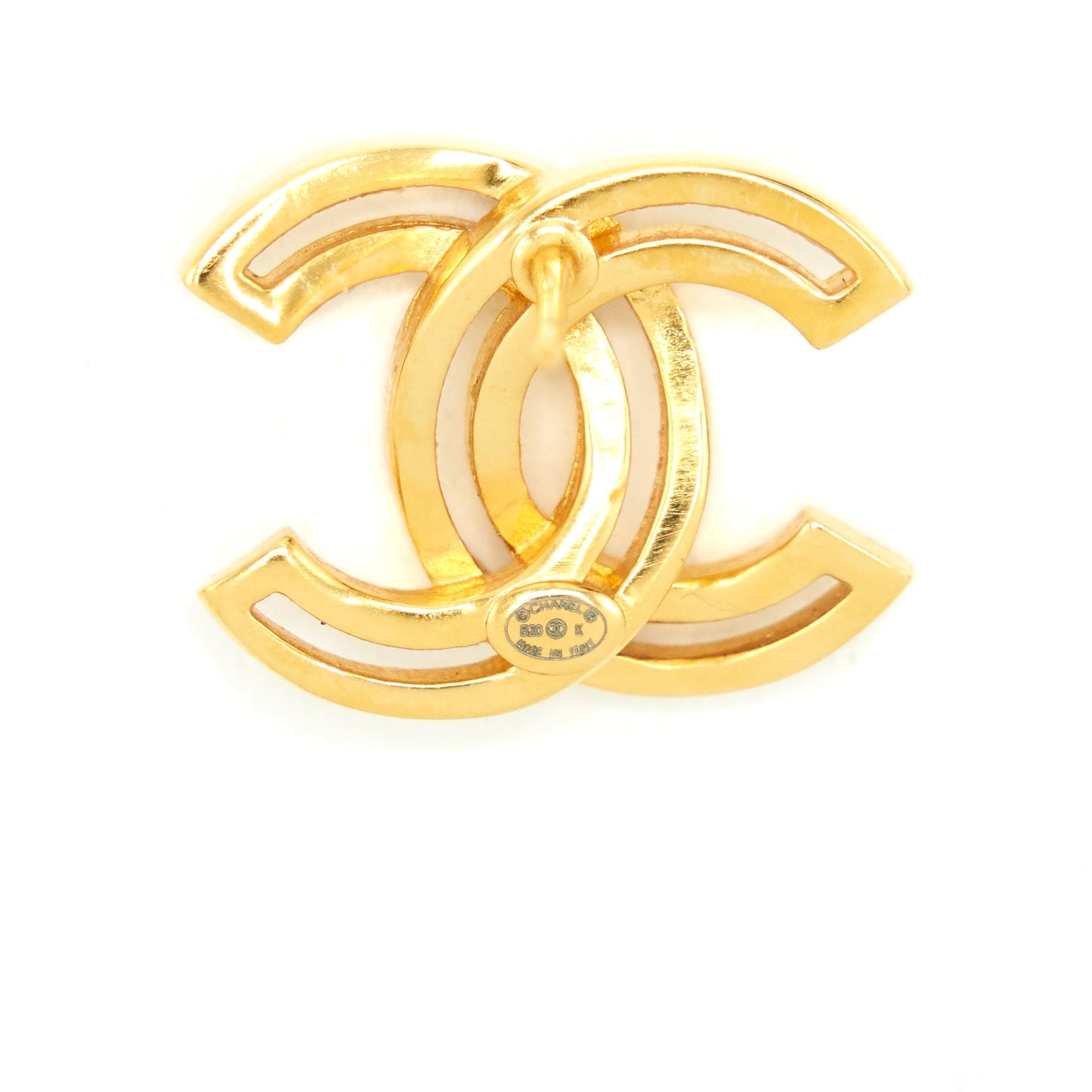 Chanel Logo Stud Earrings