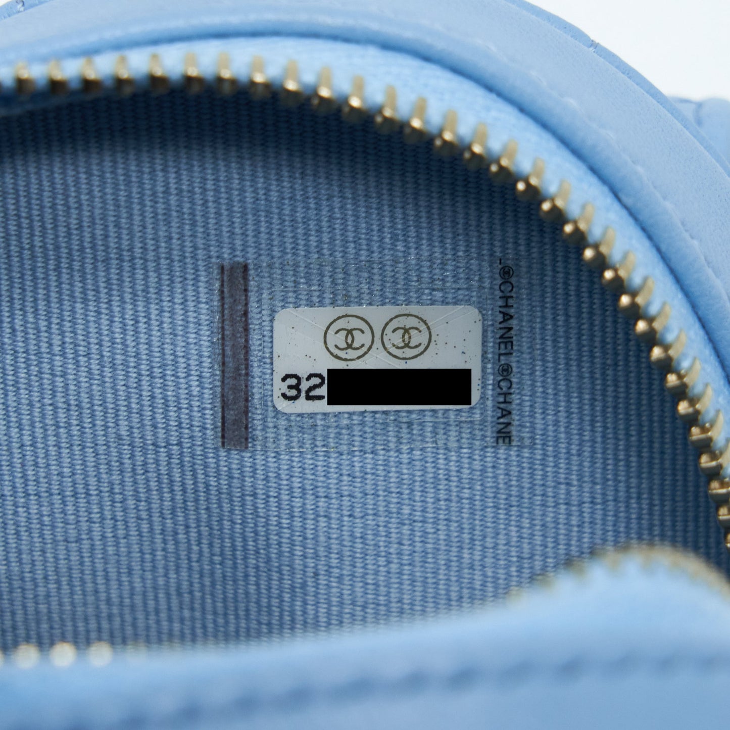 Chanel 22S Heart Belt Bag Lambskin Light Blue L