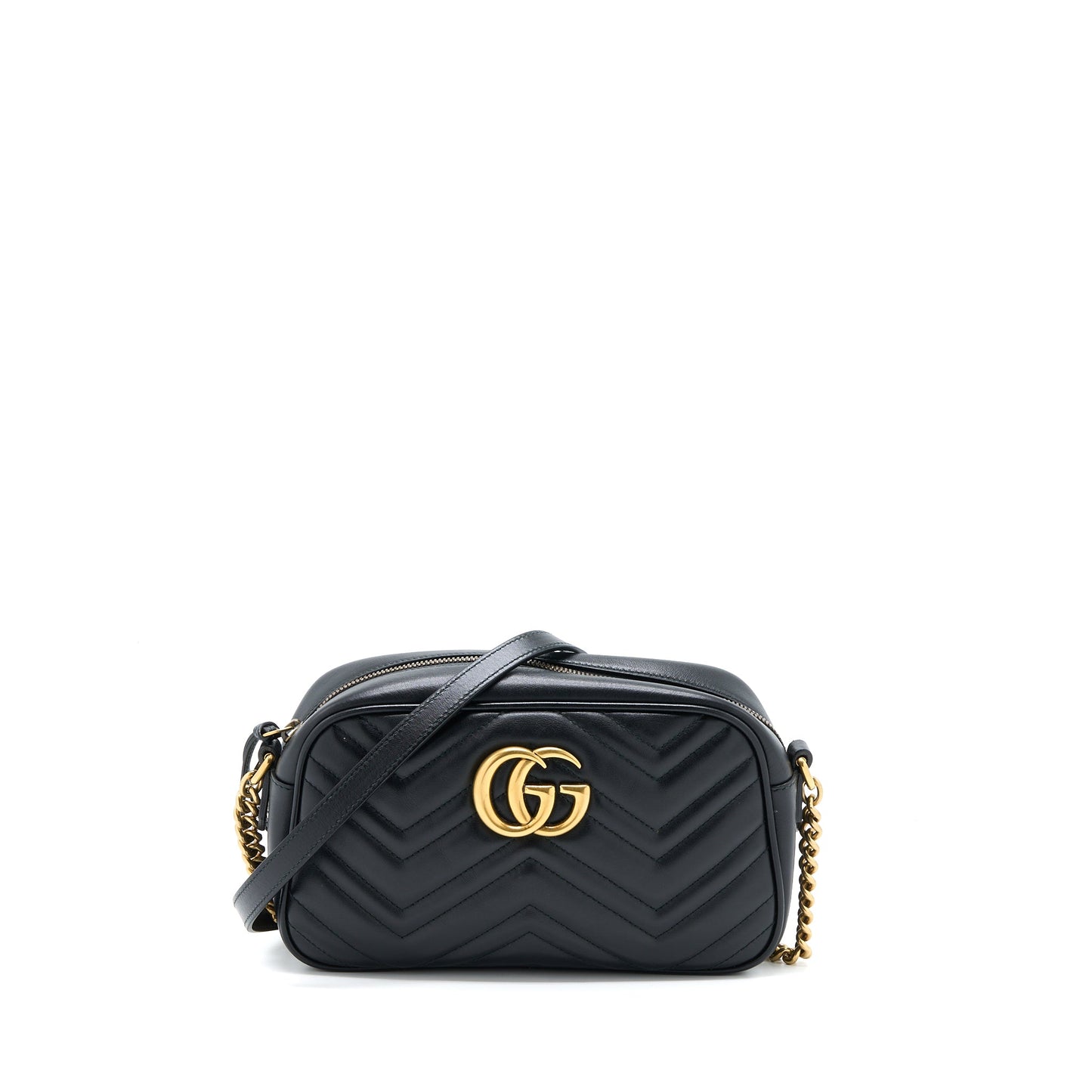 Gucci GG Marmont Camera Bag Black Brushed