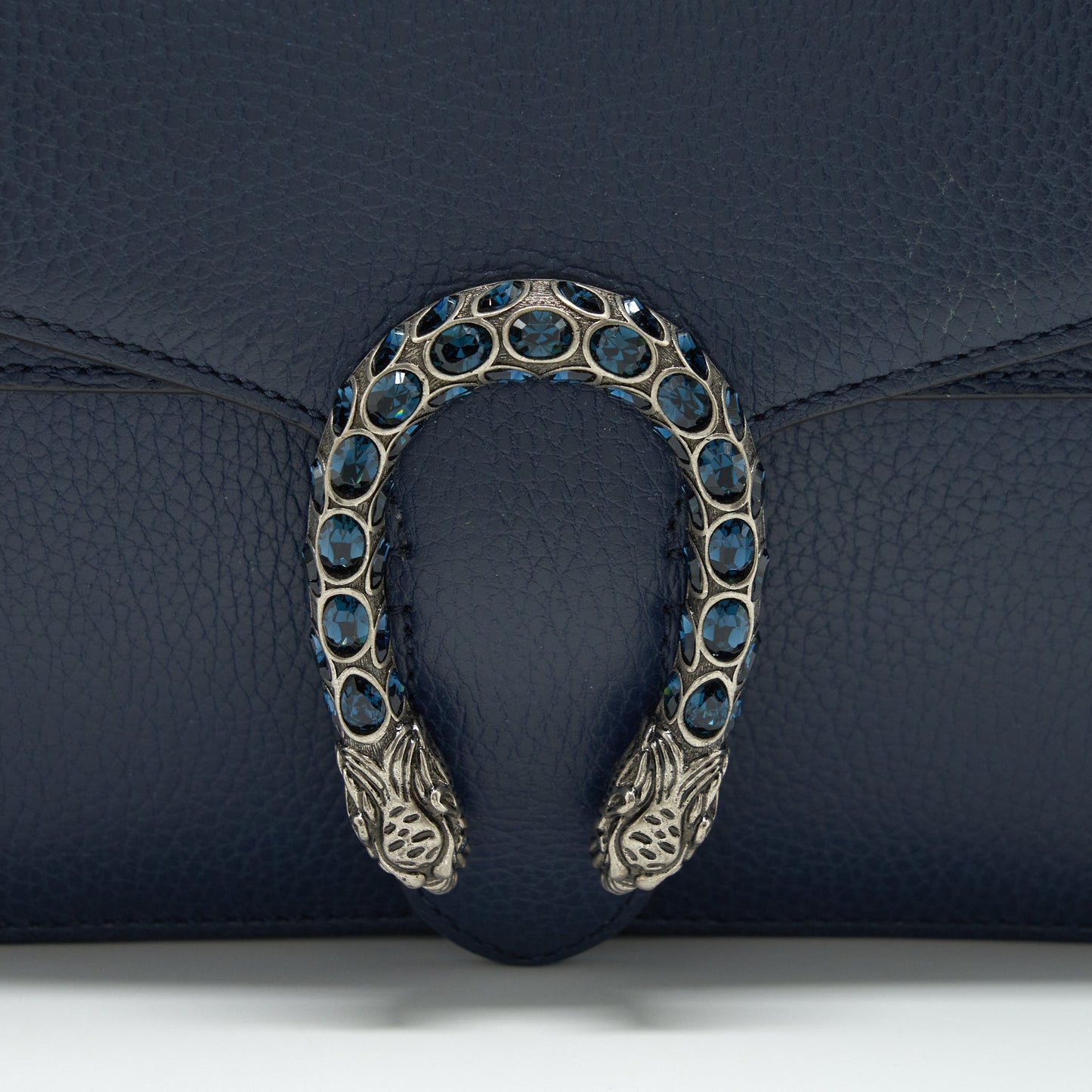 Gucci Small Dionysus Shoulder Bag Navy SHW