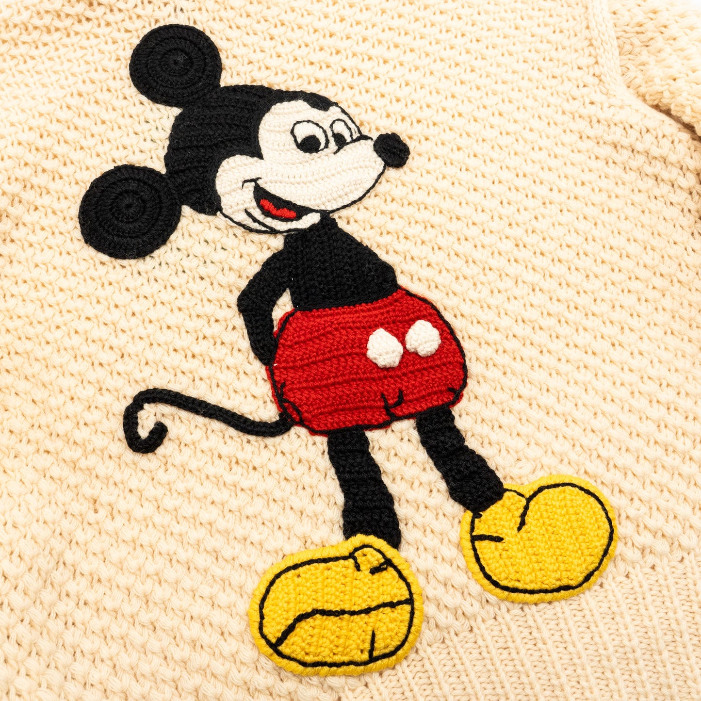 Gucci X Disney Size M Mickey Mouse Sweater Wool White/Mulitcolour