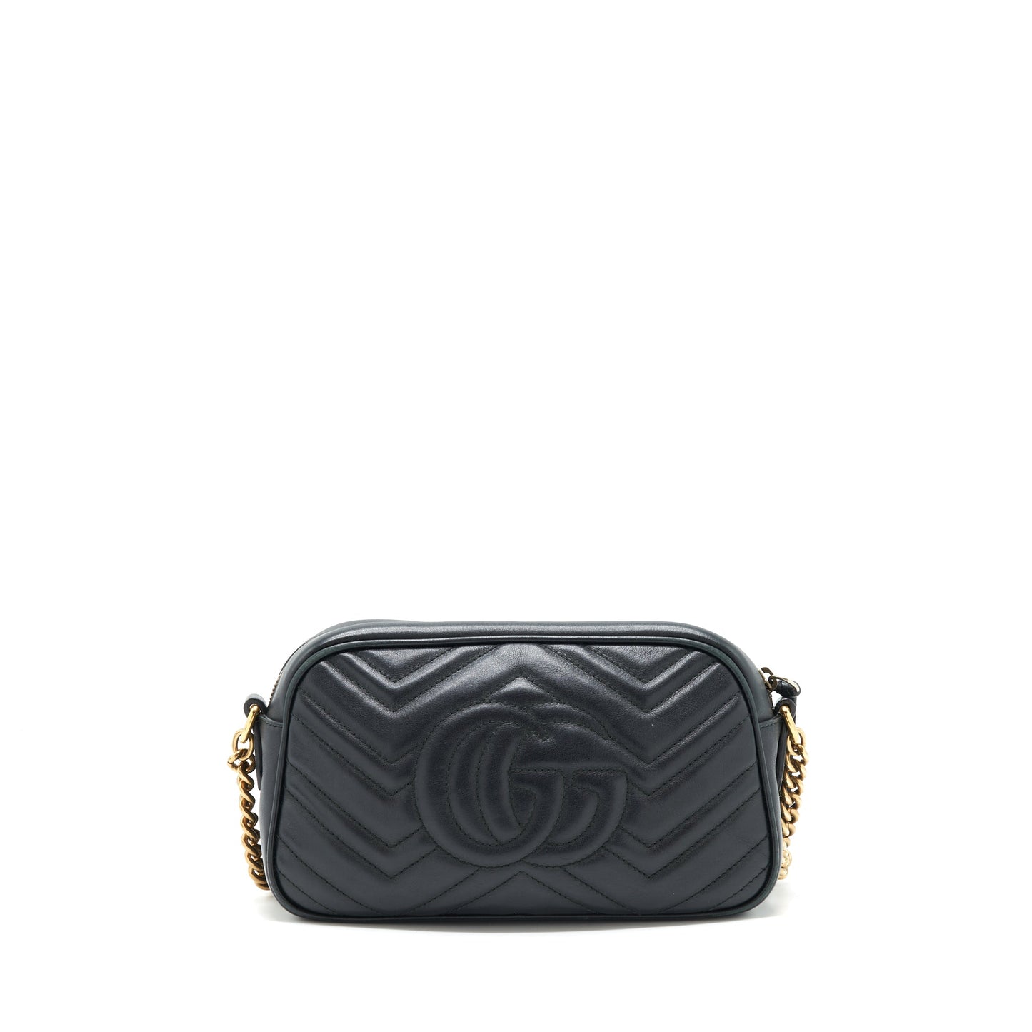 Gucci Marmont small matelasse shoulder bag black