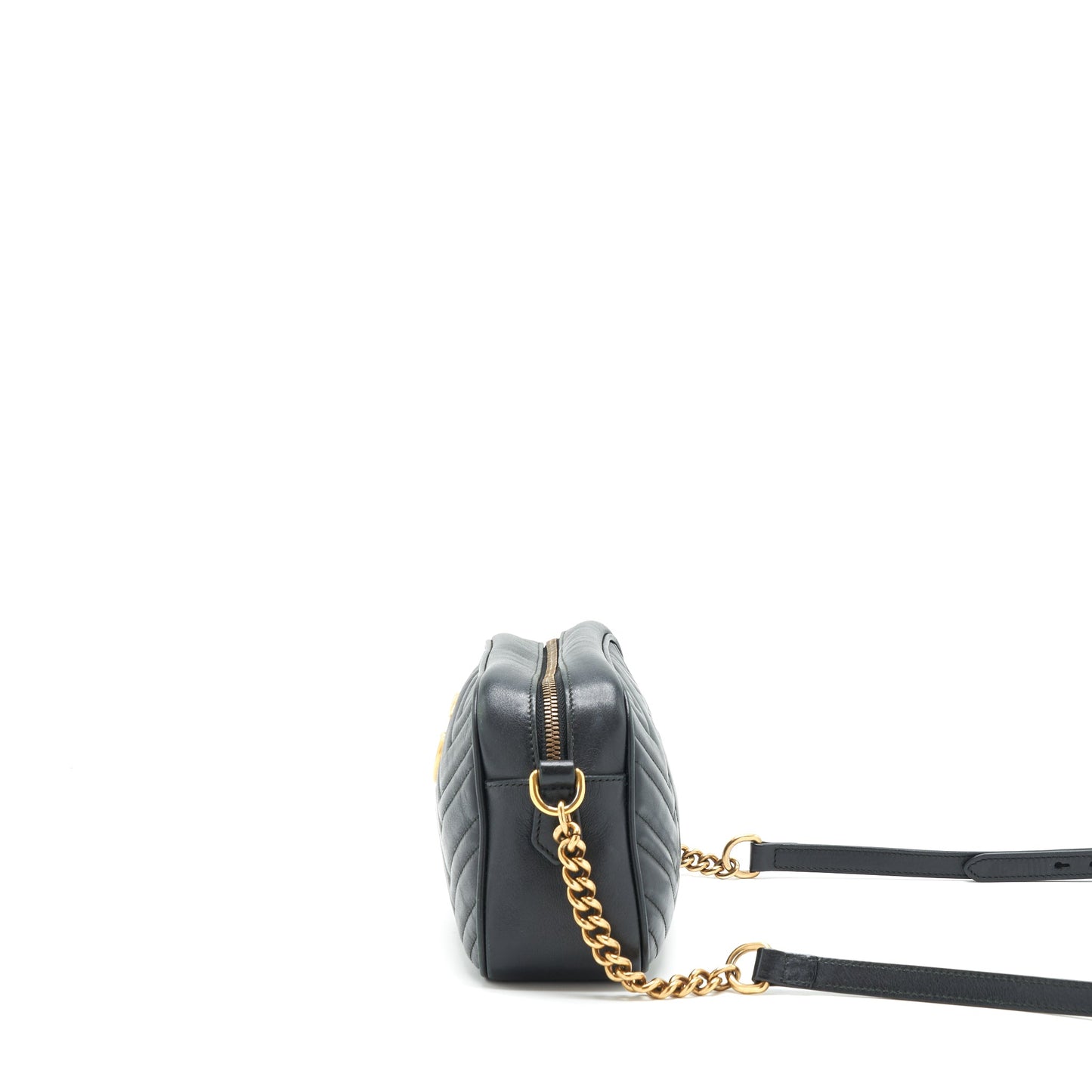 Gucci Marmont small matelasse shoulder bag black