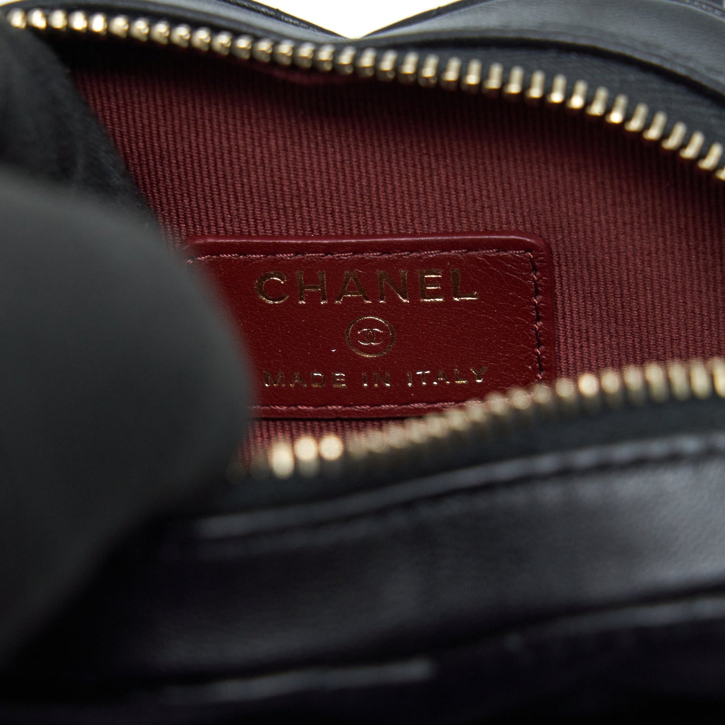 Chanel 22S Heart Belt Bag Lambskin Black L