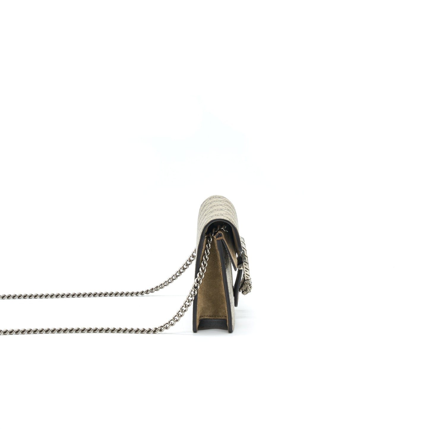 Gucci Dionysus GG Supreme Super Mini Crossbody Bag Beige