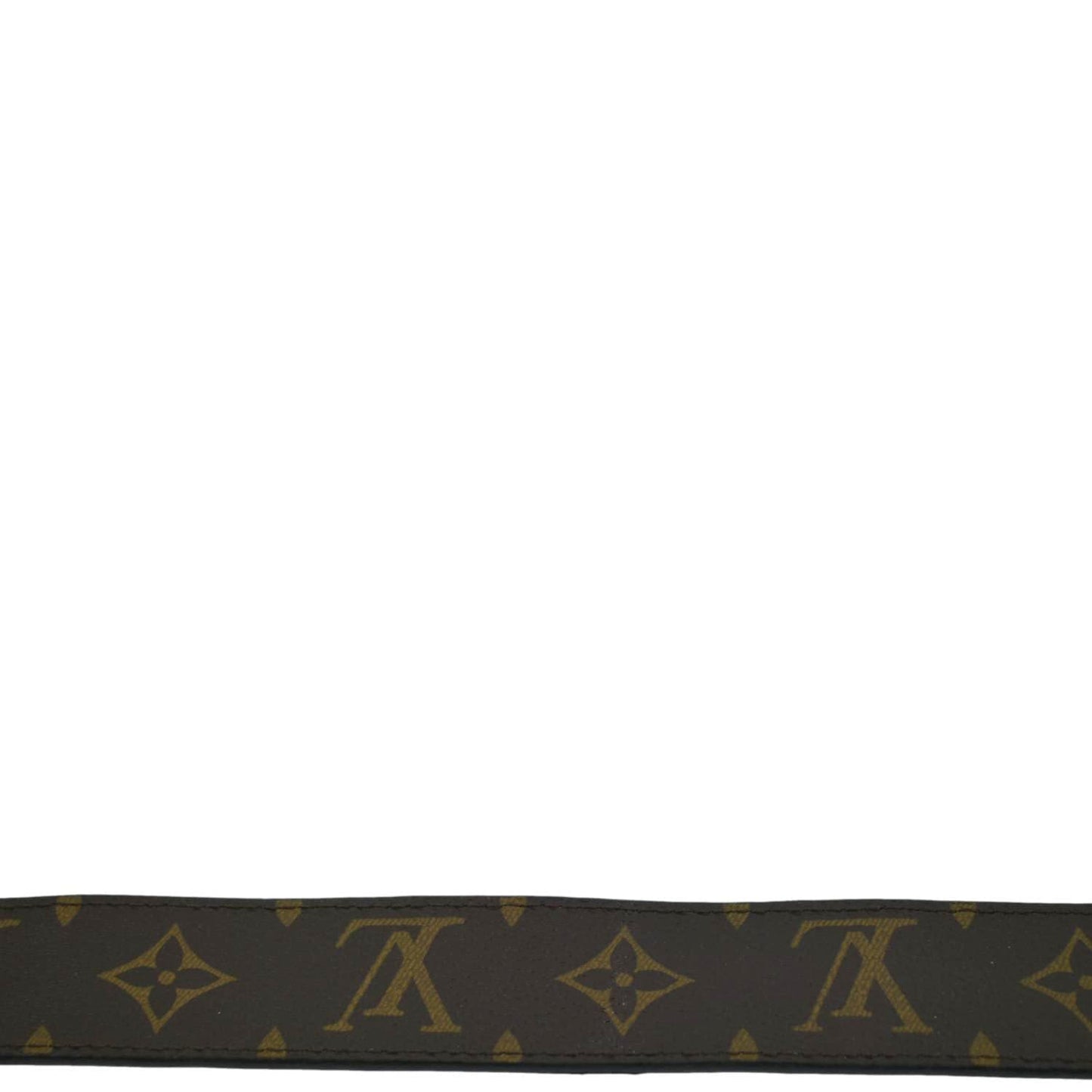 LOUIS VUITTON Monogram Canvas Circle Reversible Belt Brown Size 80/32