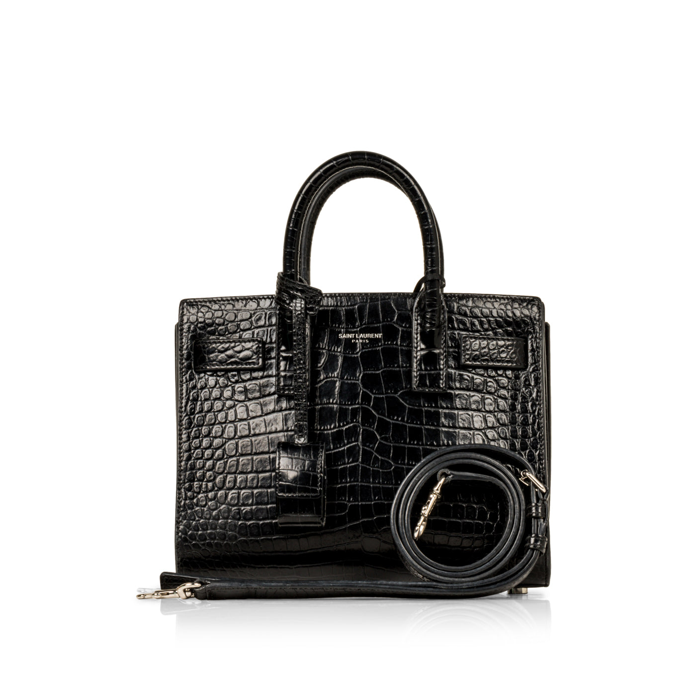 Saint Laurent Nano Sac de Jour Croc