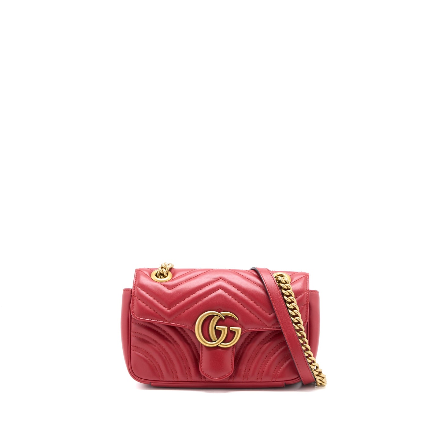 Gucci Mini Marmont Calfskin Red