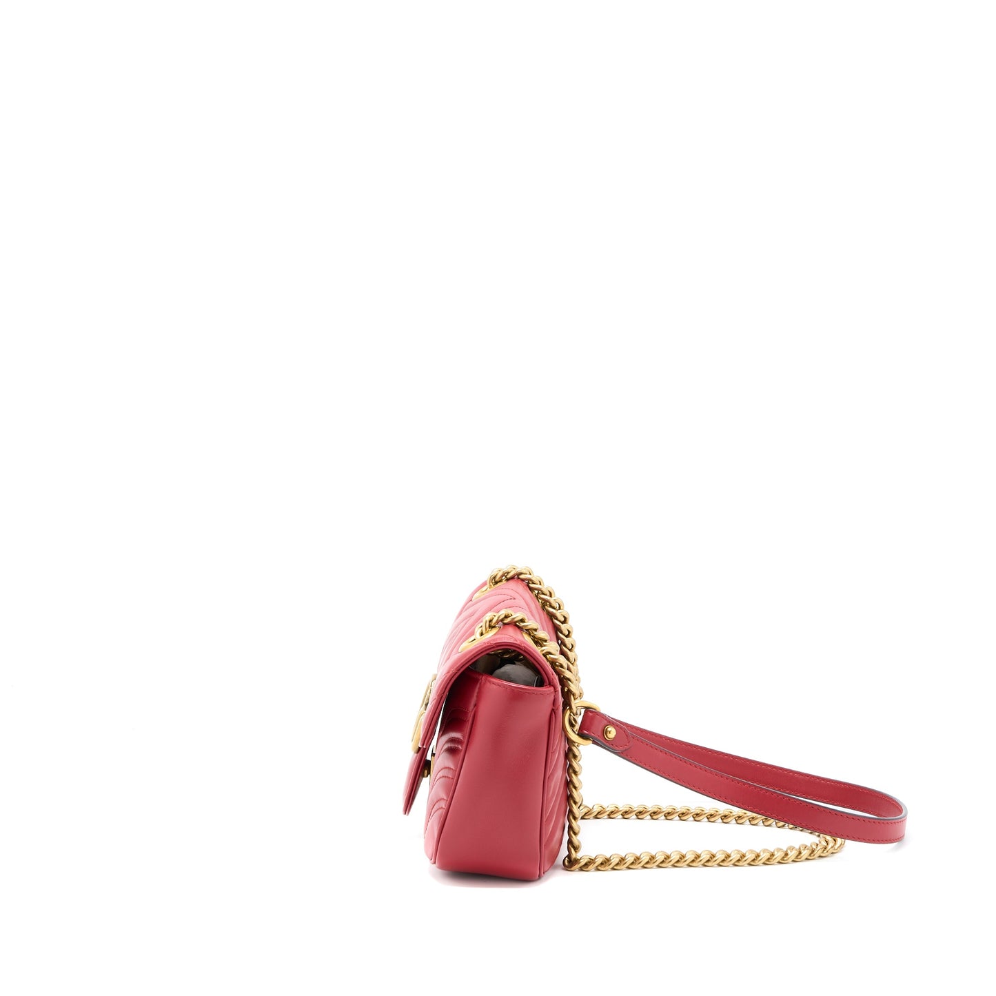 Gucci Mini Marmont Calfskin Red