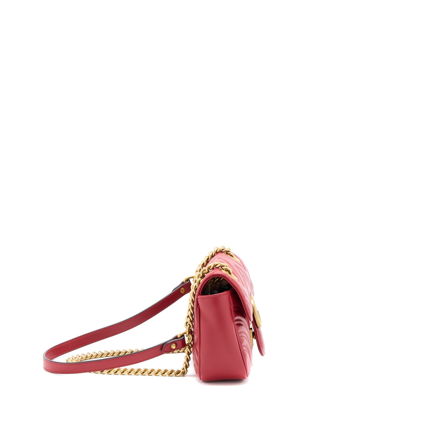 Gucci Mini Marmont Calfskin Red