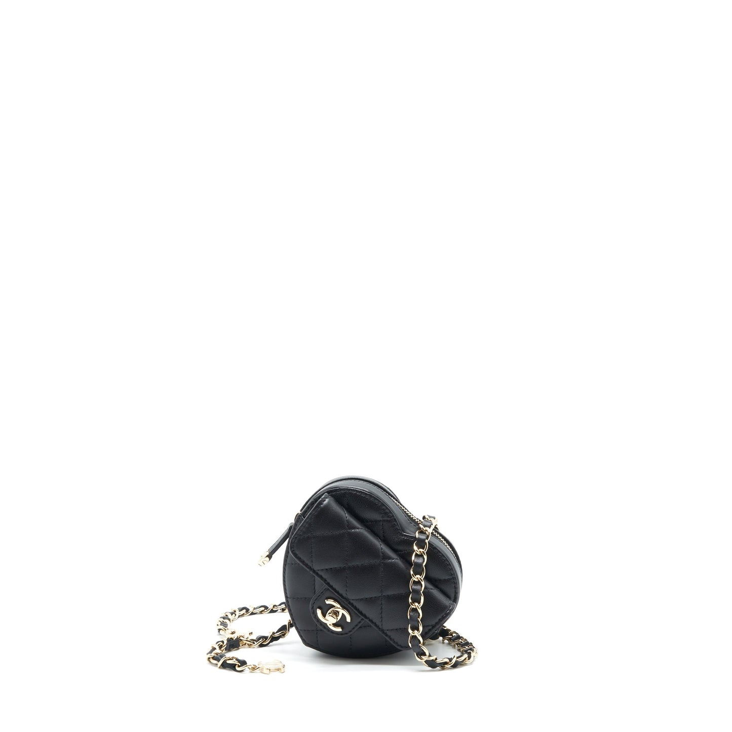 Chanel 22S Heart Belt Bag Lambskin Black L