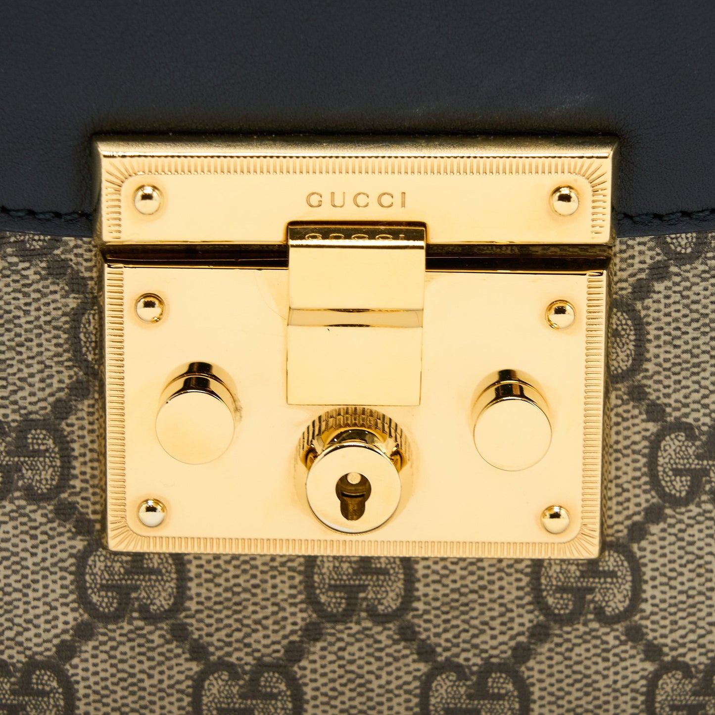 Gucci Web Padlock Crossbody Bag