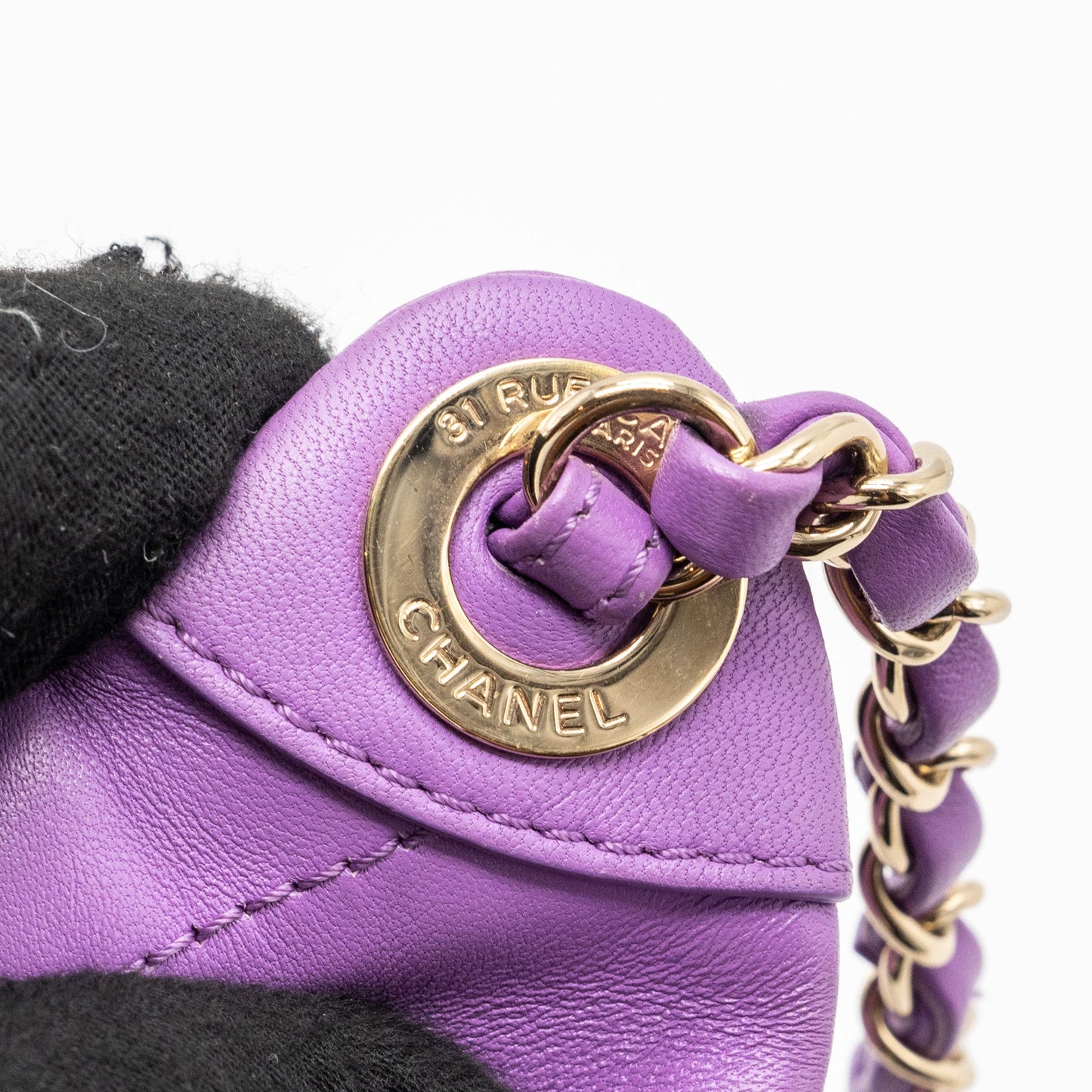 Chanel Belt bag Lambskin Purple L