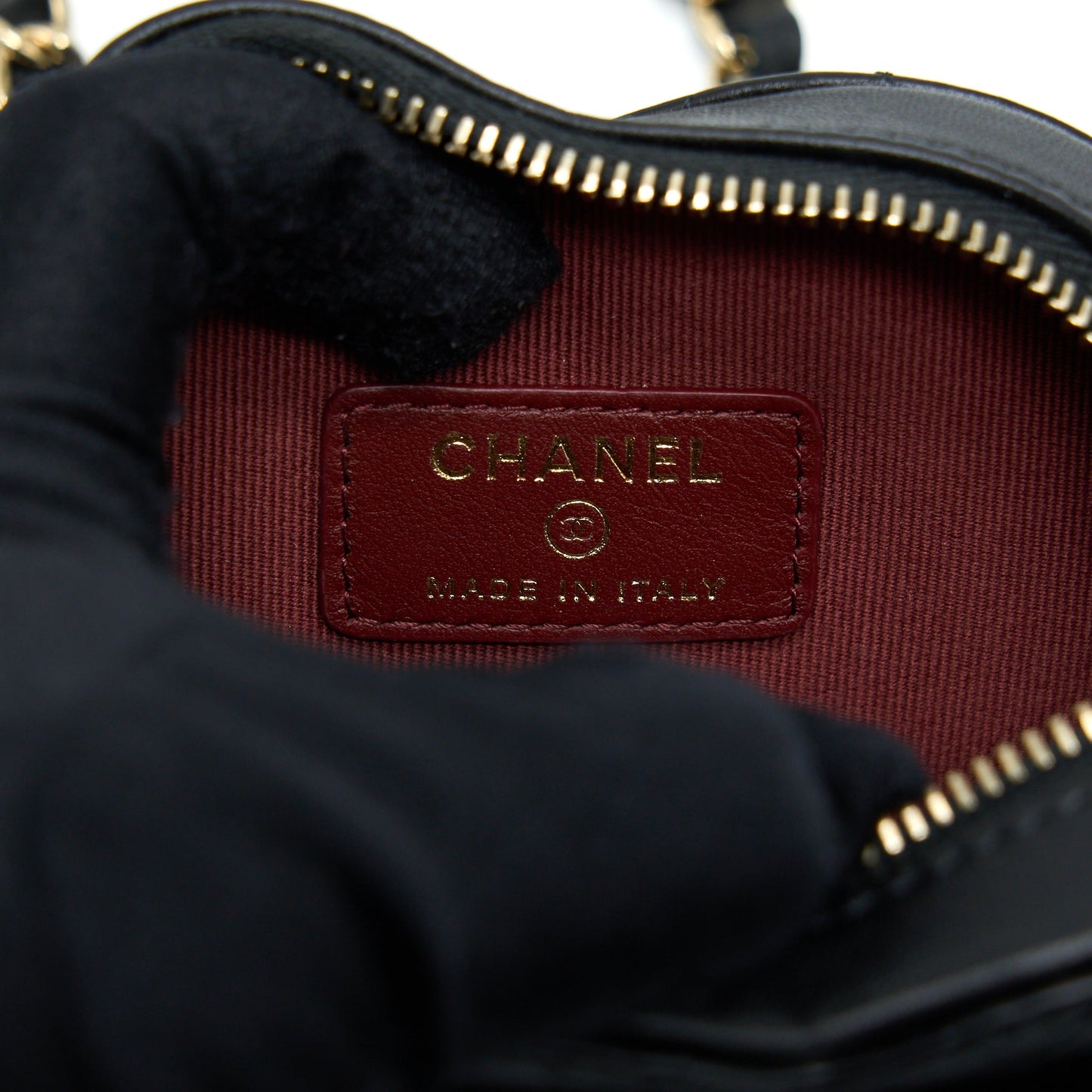 Chanel 22S Heart Belt Bag Lambskin Black L