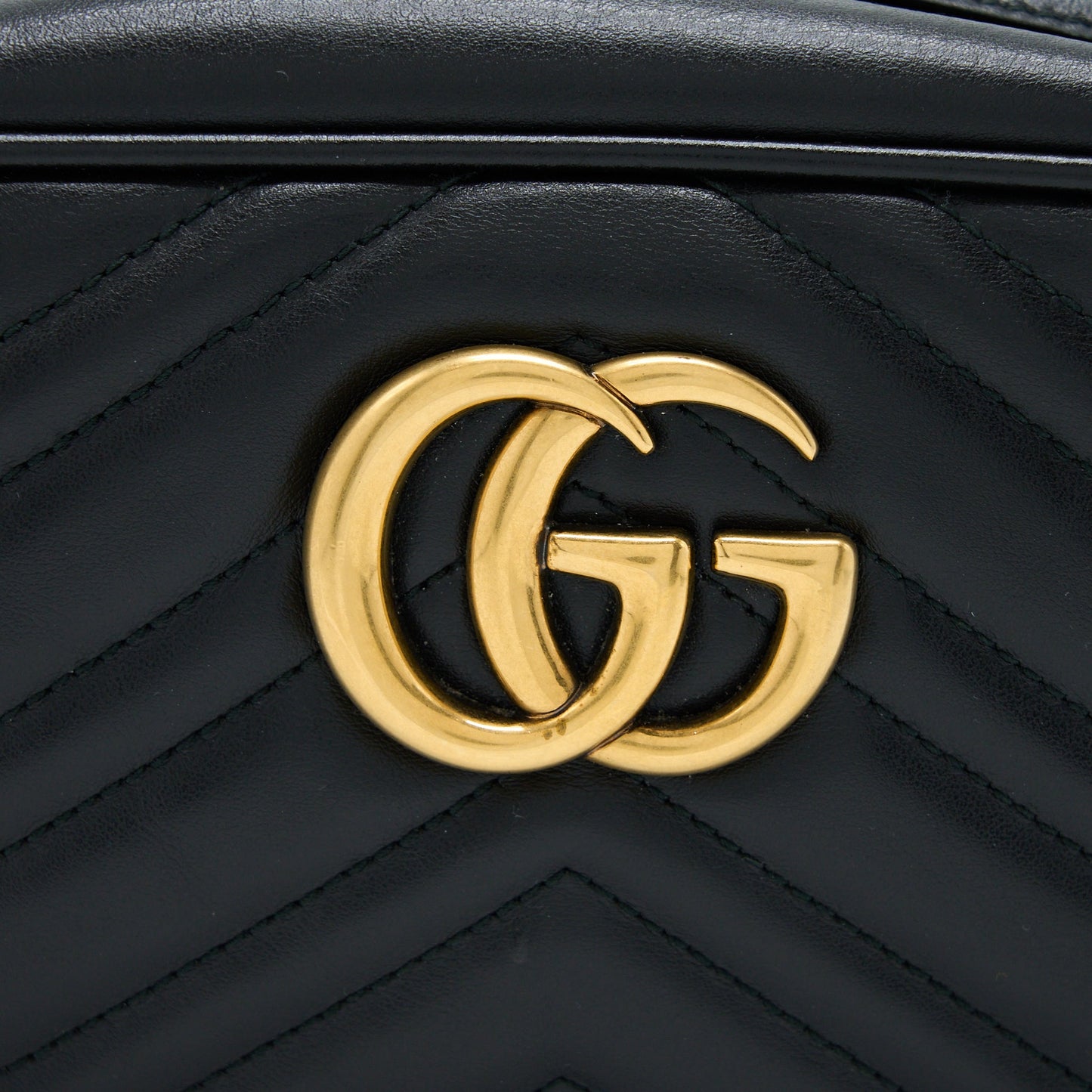 Gucci GG Marmont Camera Bag Black Brushed