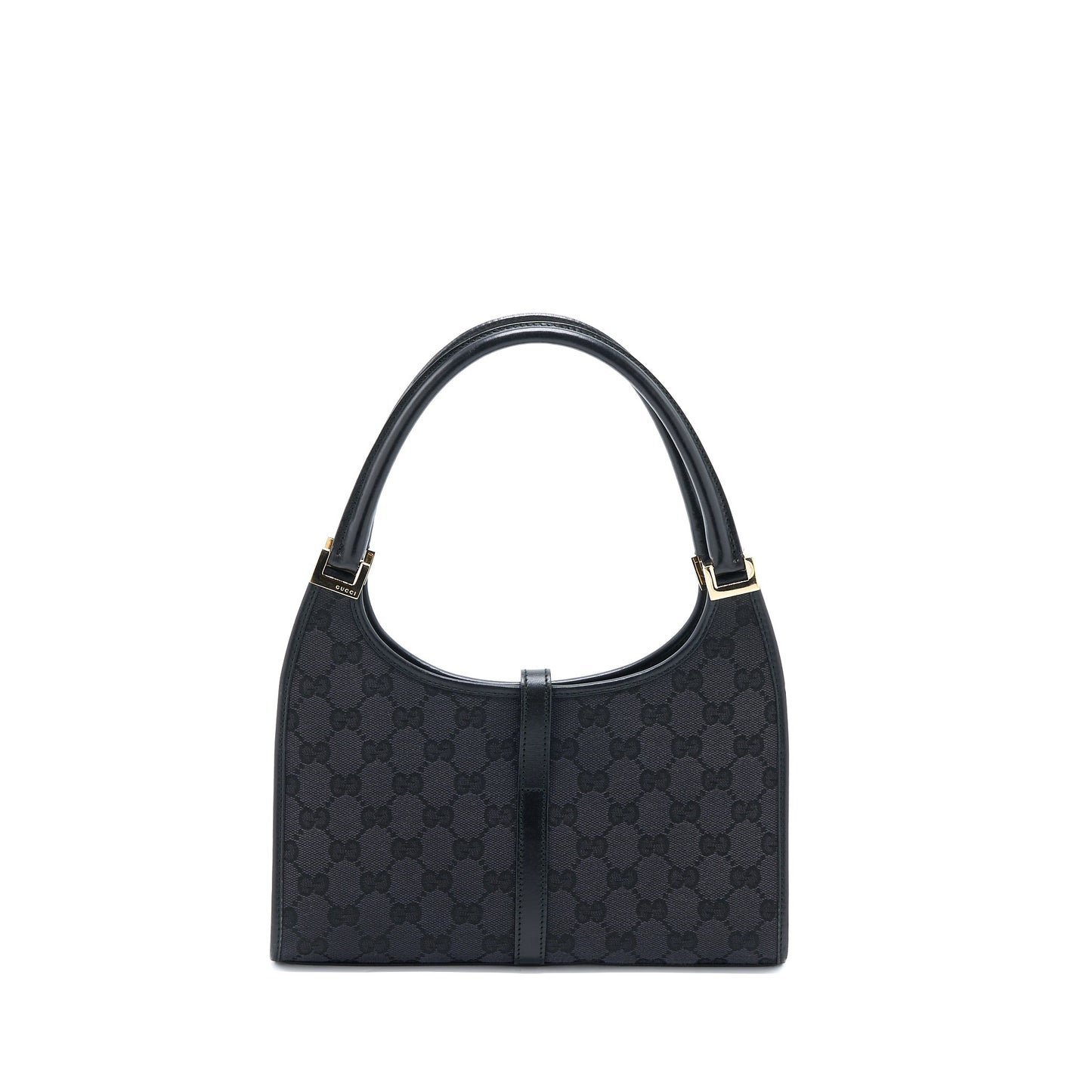 Gucci Vintage Jackie Bag GG Printed Canvas Black