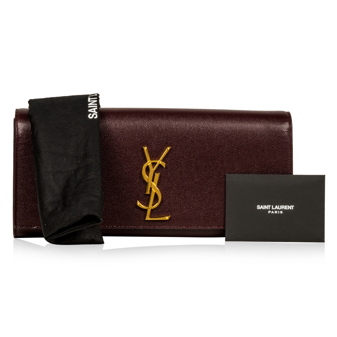 Saint Laurent Purple Monogram Clutch