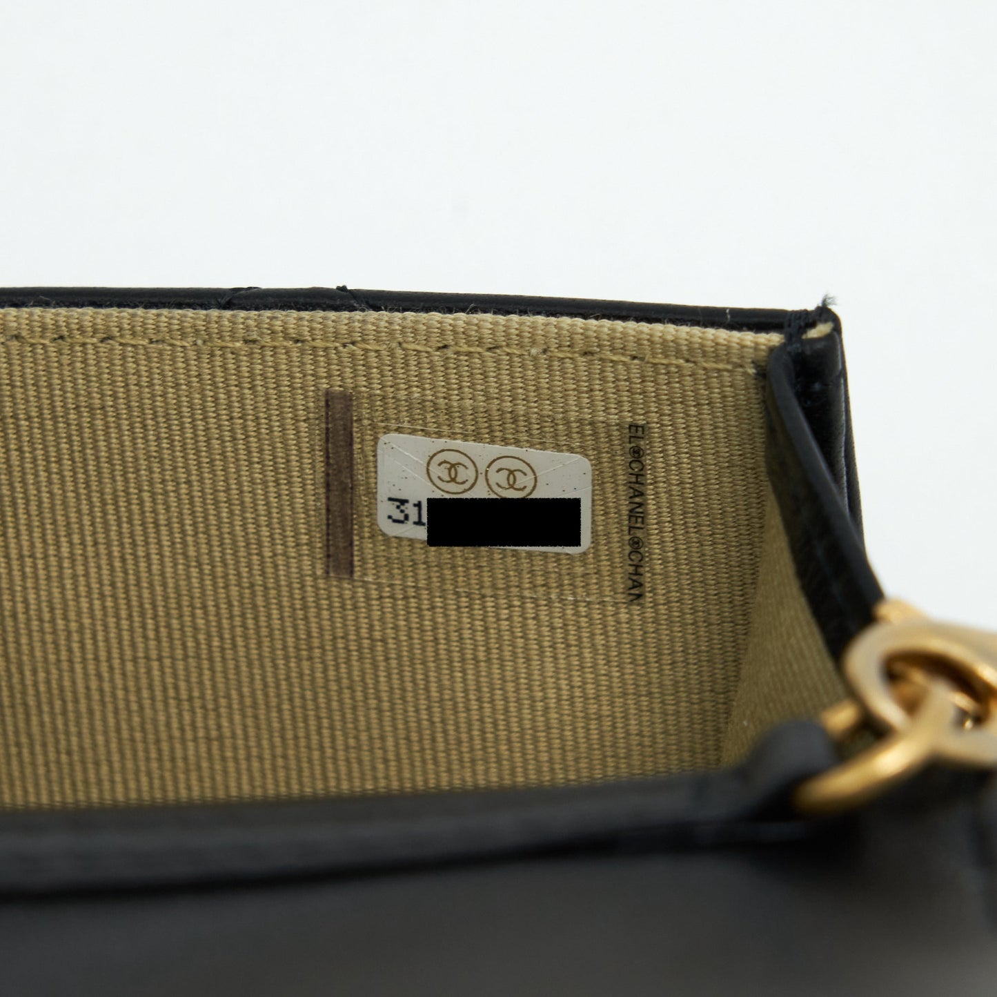 Chanel Pearl Crush Mini Flap Belt Bag Lambskin Black