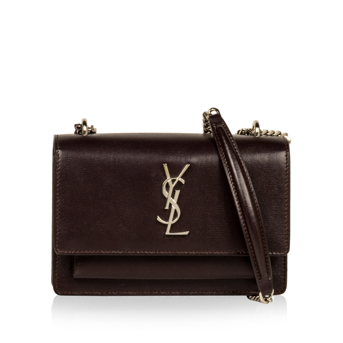 Saint Laurent Mini Sunset Bag - Purple