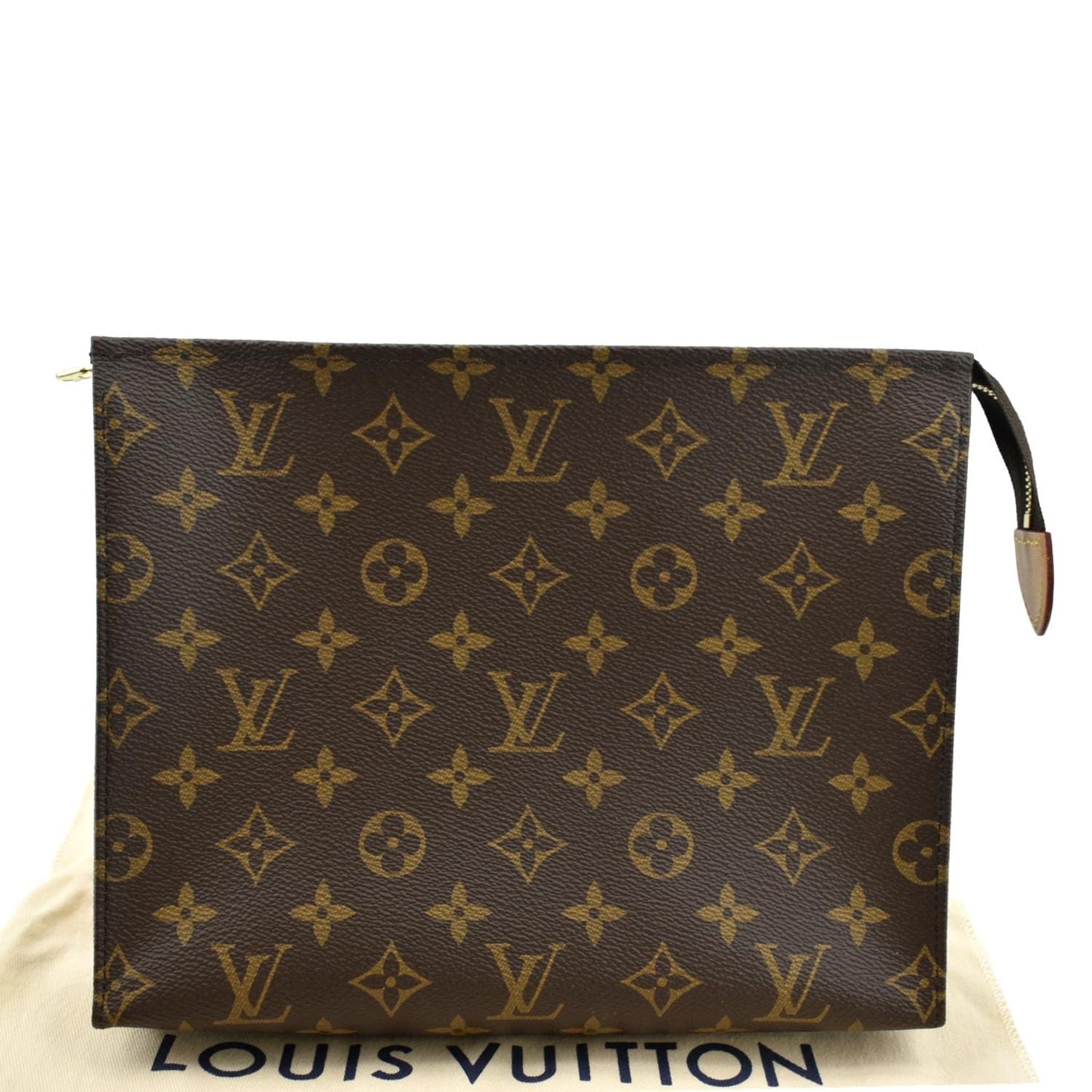 LOUIS VUITTON Toiletry 26 Monogram Canvas Cosmetic Pouch Brown