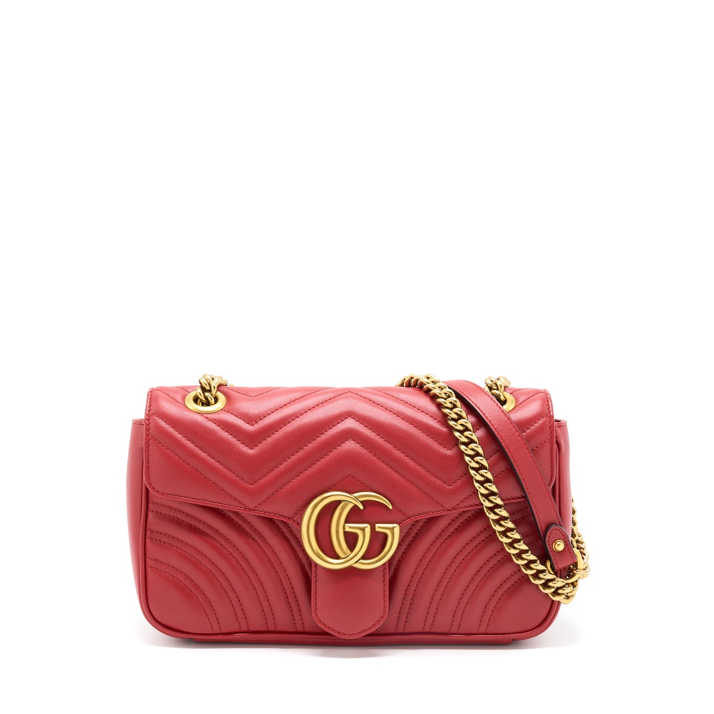 Gucci Small GG Marmont Bag Red